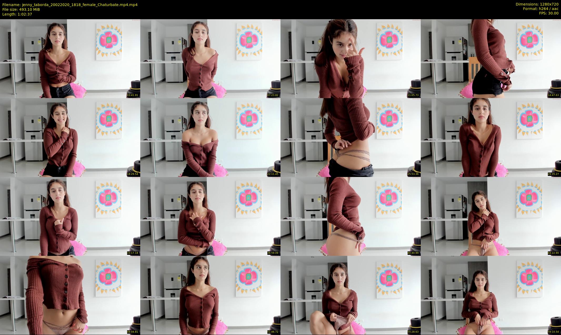 jenny_taborda — 63 minute Chaturbate female cam show recording, 720p, Feb 20, 2020