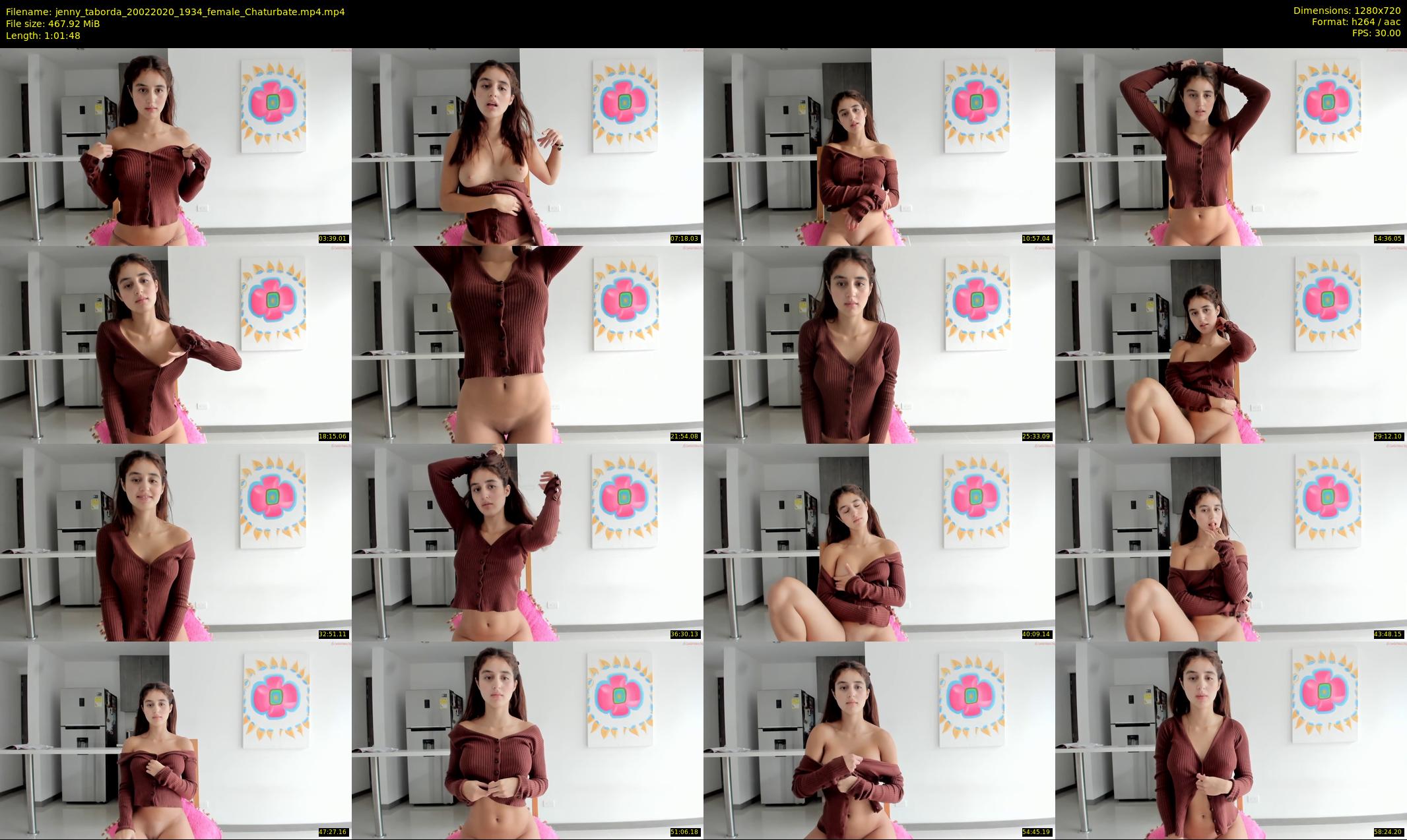 jenny_taborda — 62 minute Chaturbate female cam show recording, 720p, Feb 20, 2020