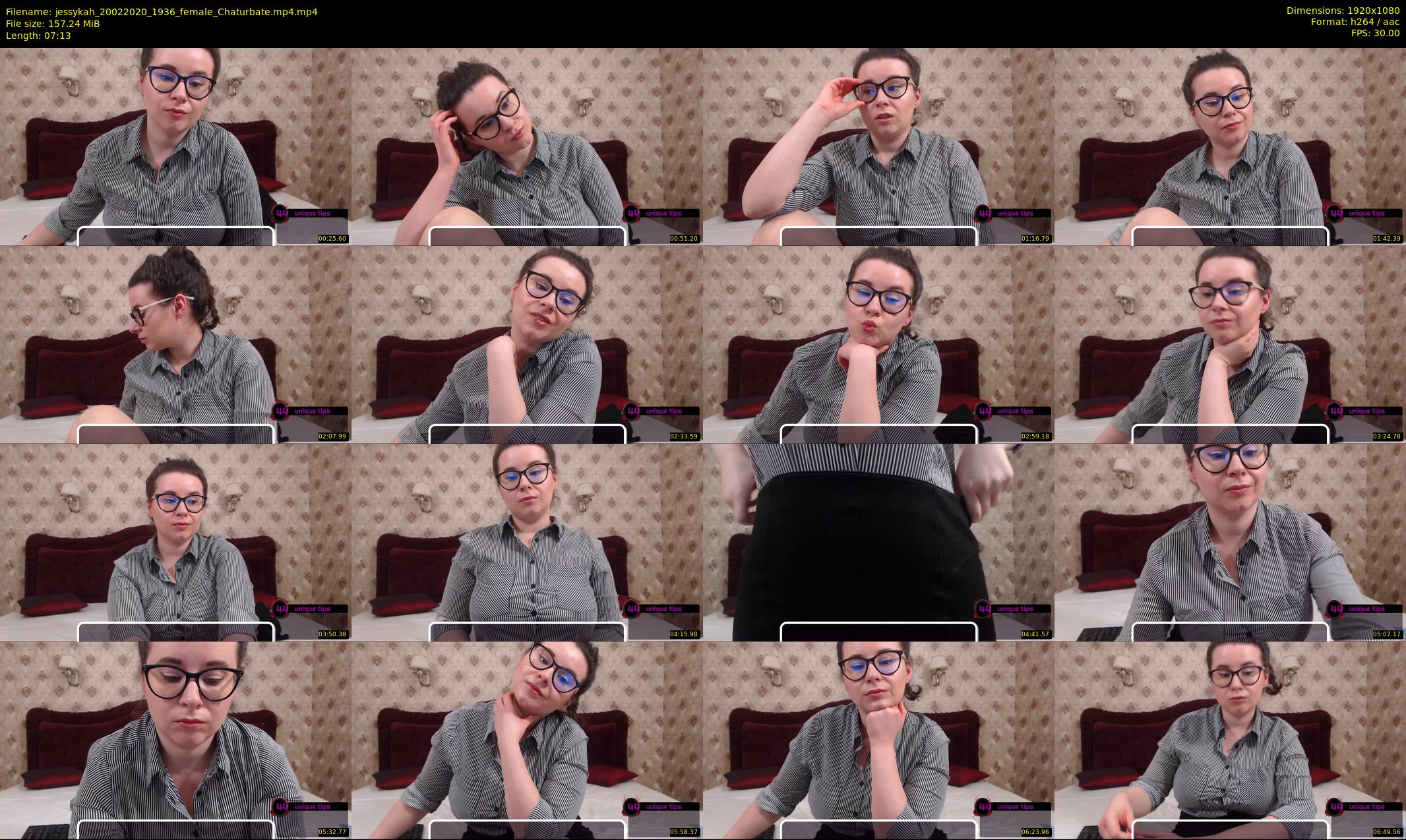 jessykah — 8 minute Chaturbate female cam show recording, 1080p, Feb 20, 2020