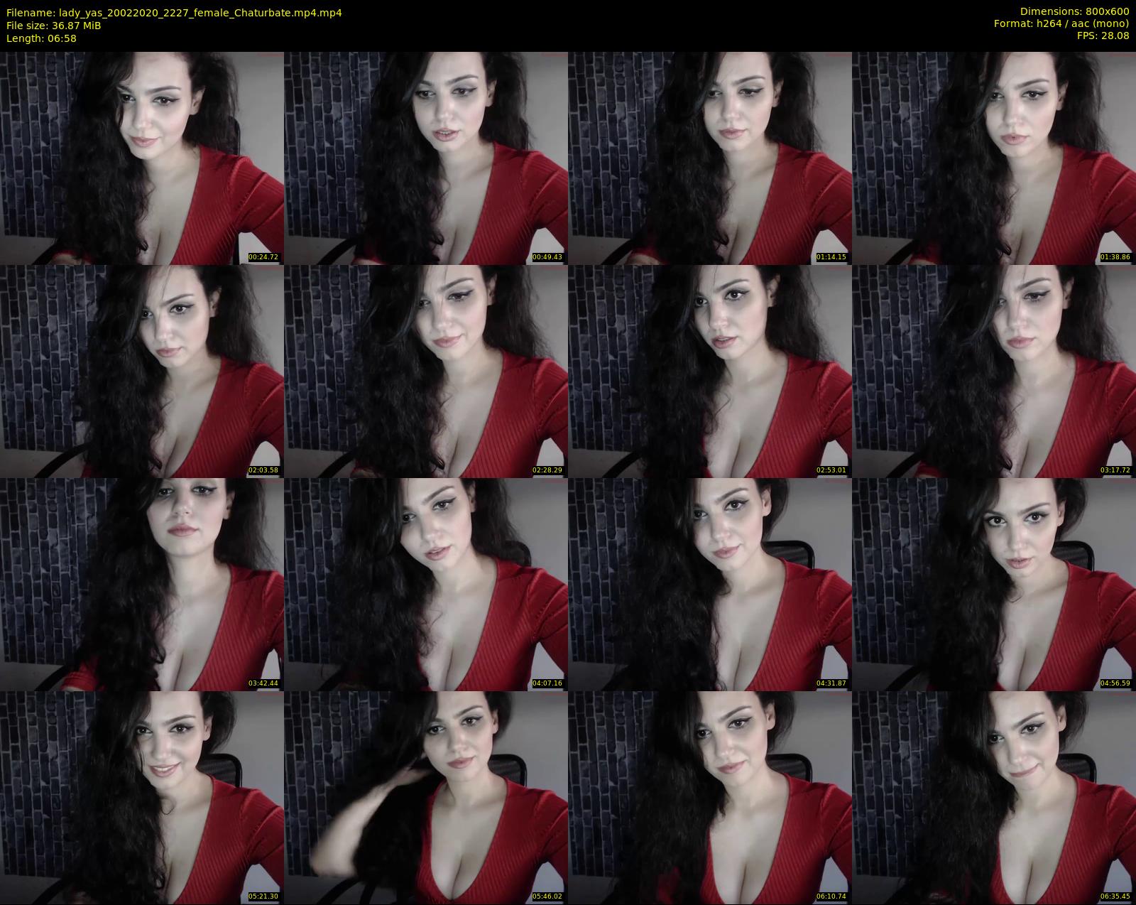 lady_yas — 7 minute Chaturbate female cam show recording, 480p, Feb 20, 2020