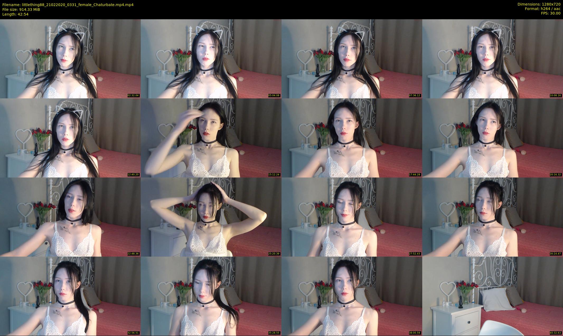 littlething88 — 43 minute Chaturbate female cam show recording, 720p, Feb 21, 2020