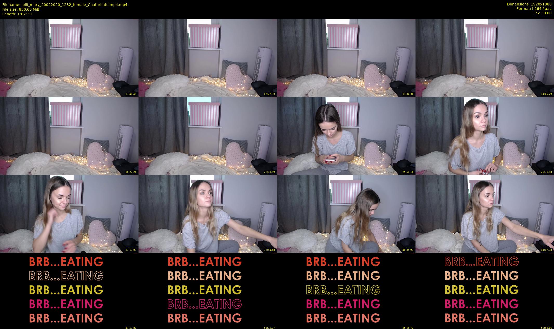 lolli_mary — 63 minute Chaturbate female cam show recording, 1080p, Feb 20, 2020