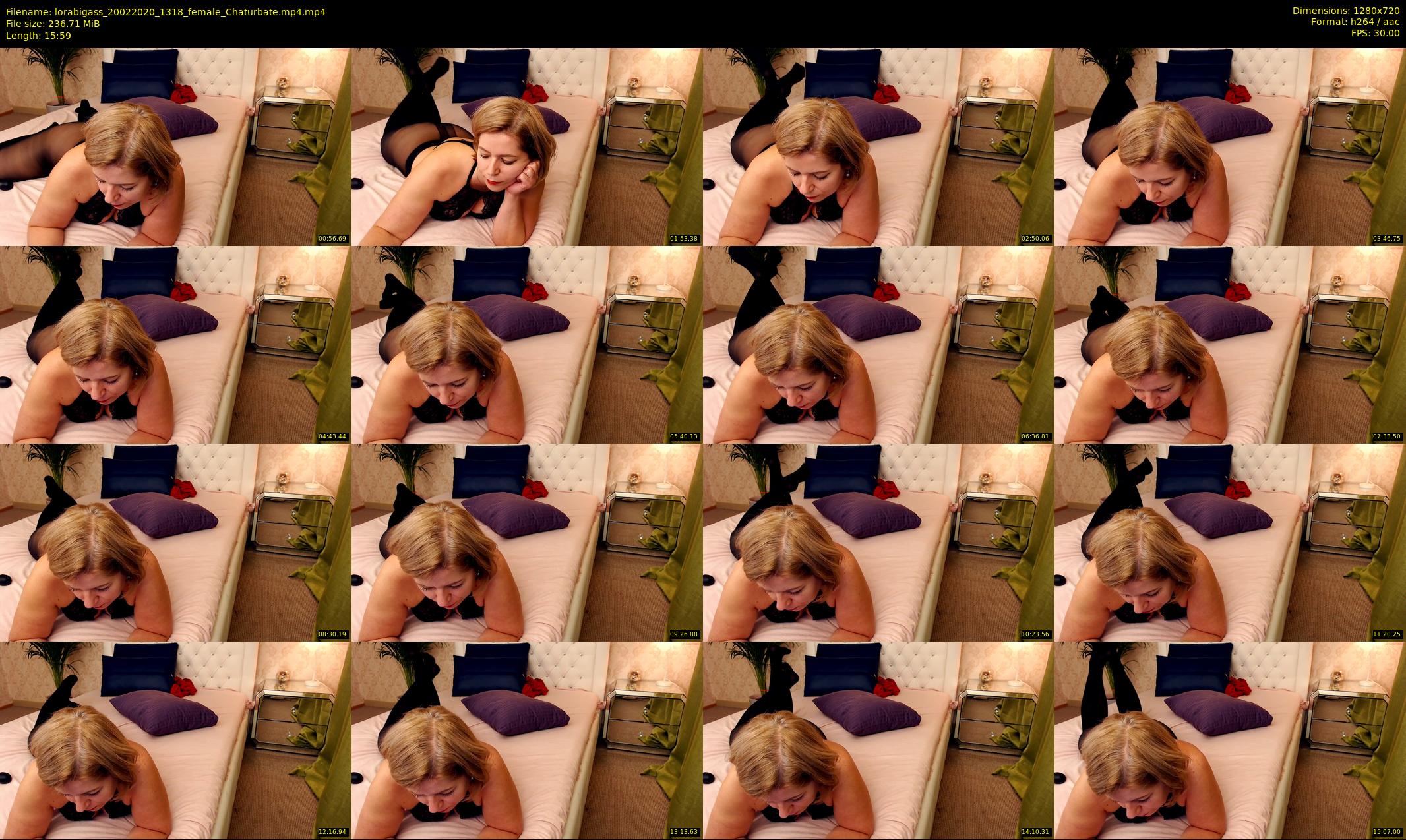 lorabigass — 16 minute Chaturbate female cam show recording, 720p, Feb 20, 2020