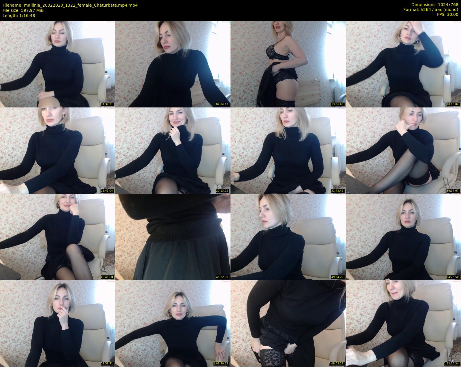 mallinia — 77 minute Chaturbate female cam show recording, 720p, Feb 20, 2020