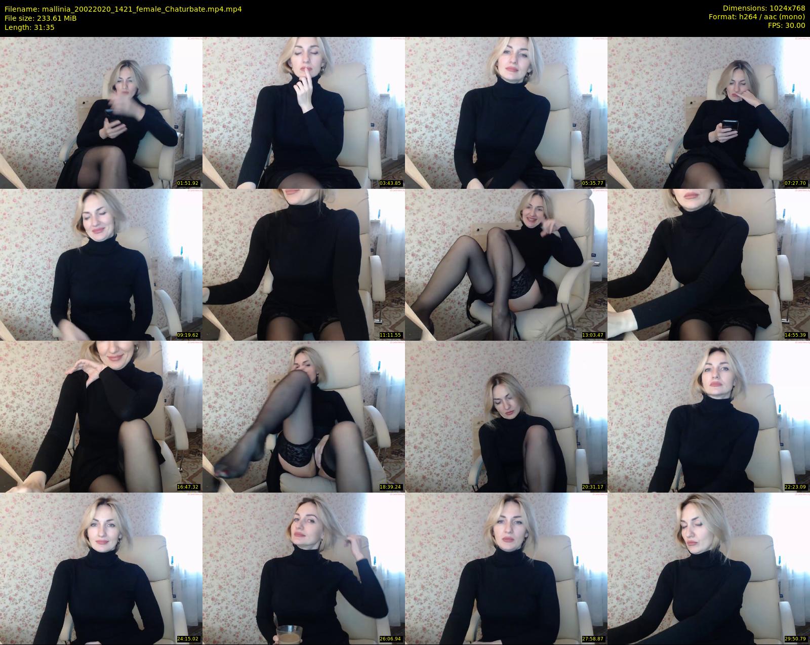 mallinia — 32 minute Chaturbate female cam show recording, 720p, Feb 20, 2020
