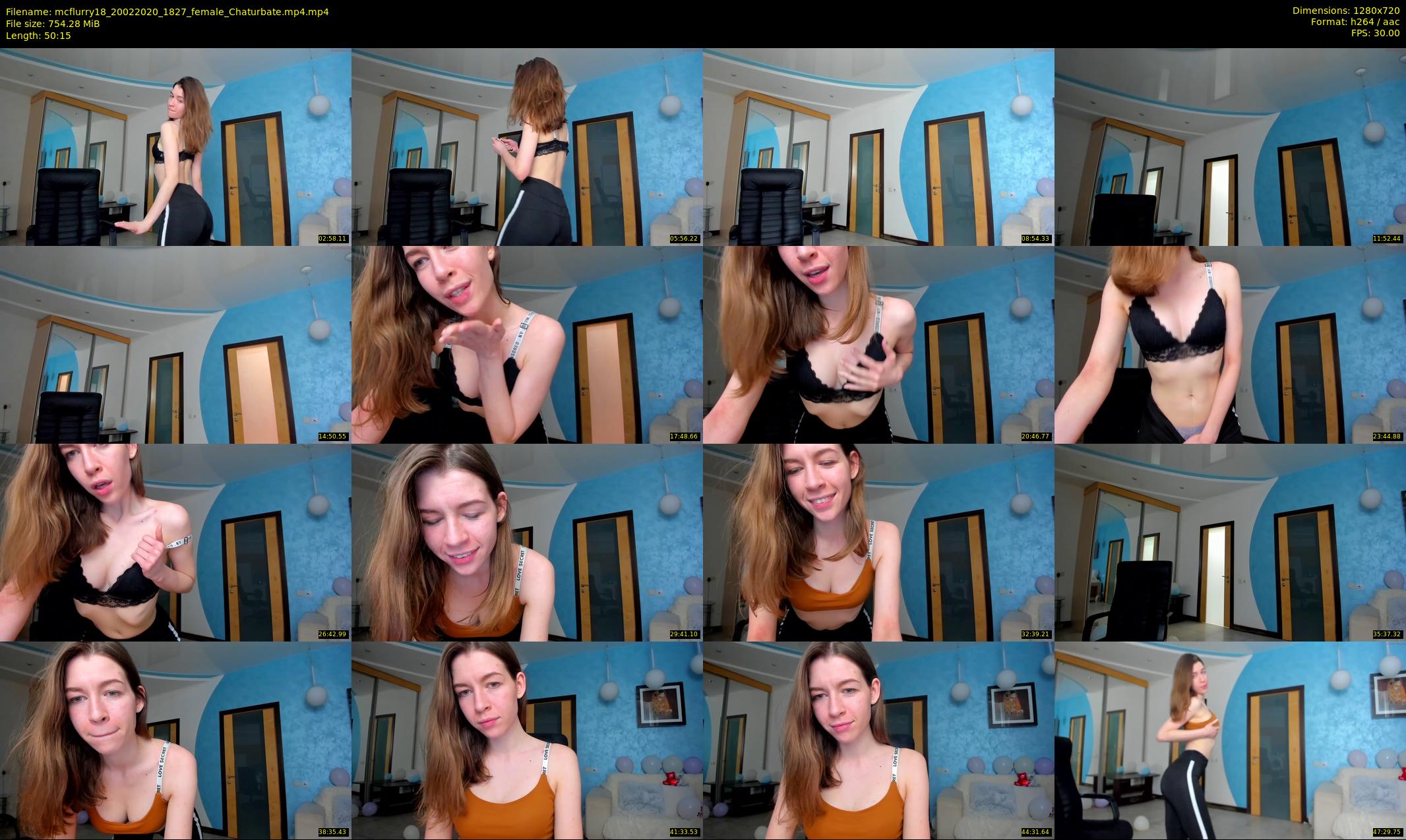 mcflurry18 — 51 minute Chaturbate female cam show recording, 720p, Feb 20, 2020