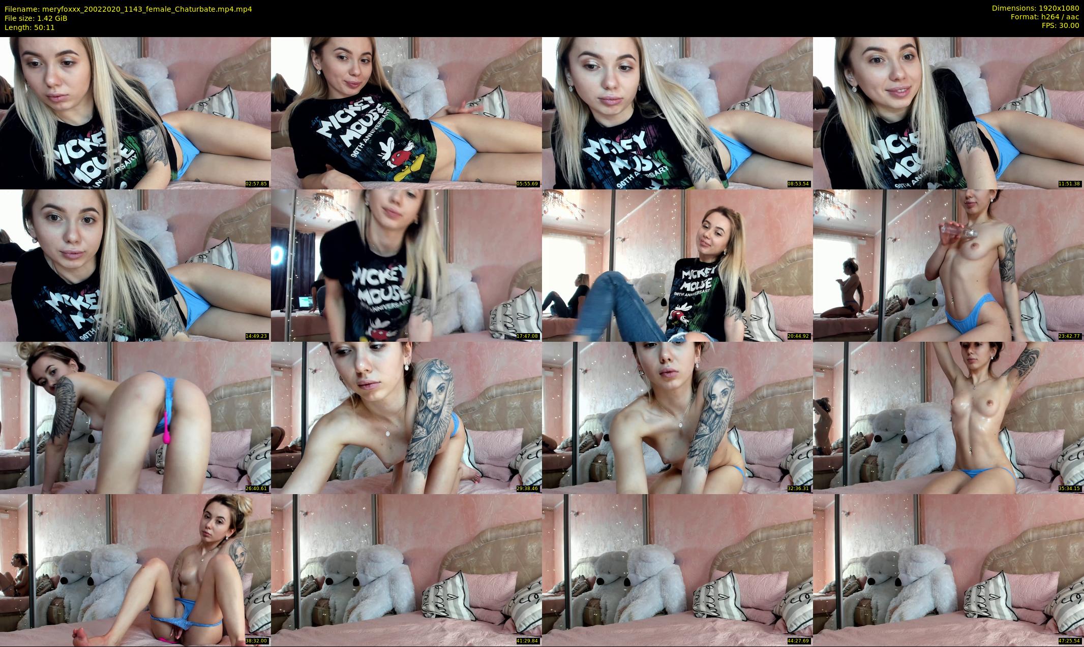 meryfoxxx — 51 minute Chaturbate female cam show recording, 1080p, Feb 20, 2020