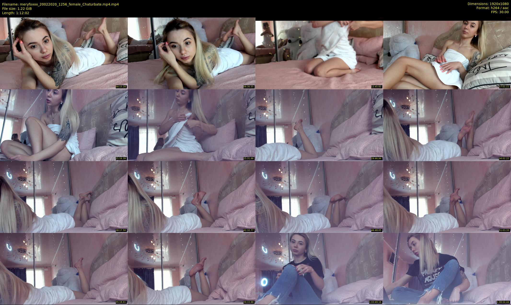 meryfoxxx — 73 minute Chaturbate female cam show recording, 1080p, Feb 20, 2020