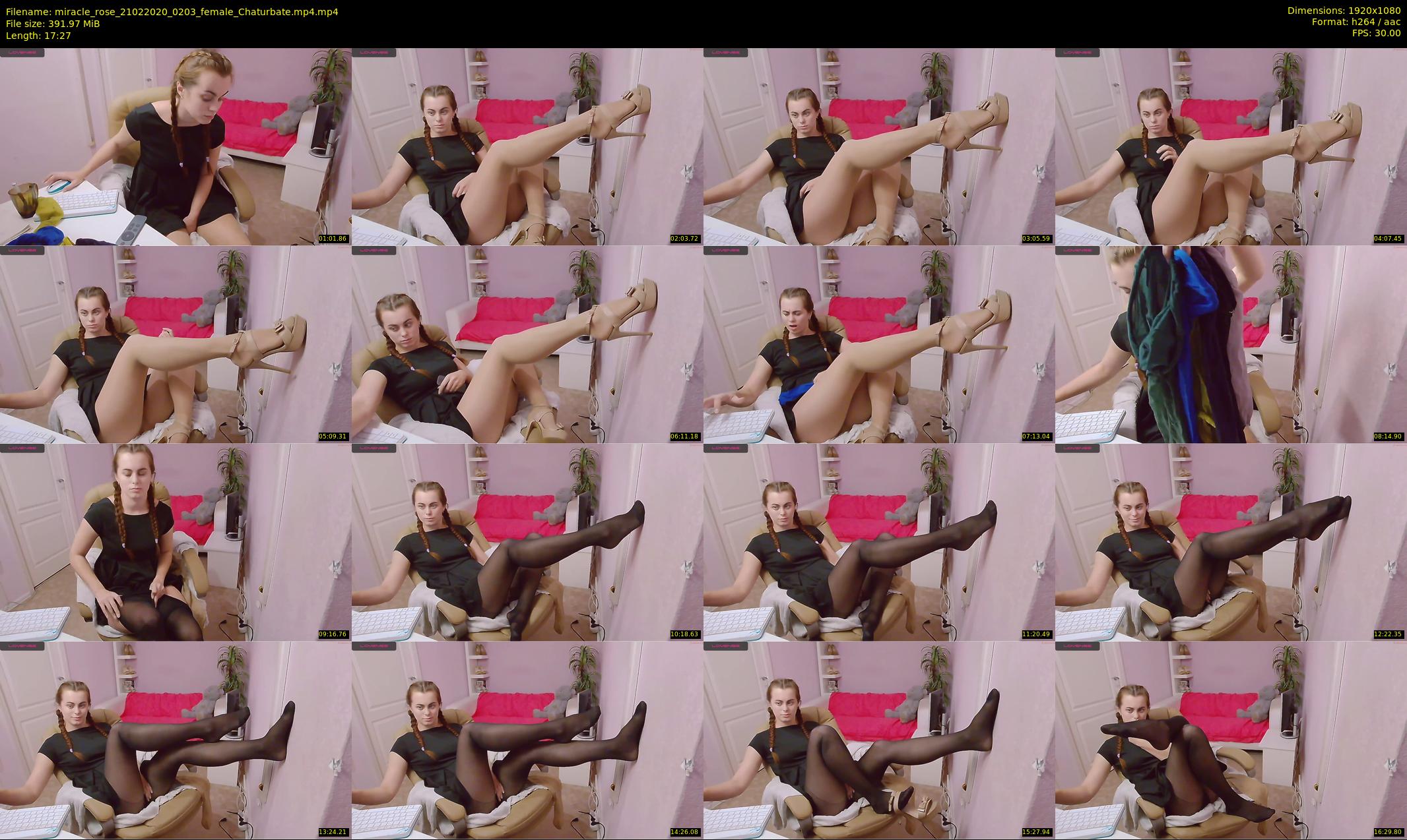 miracle_rose — 18 minute Chaturbate female cam show recording, 1080p, Feb 21, 2020