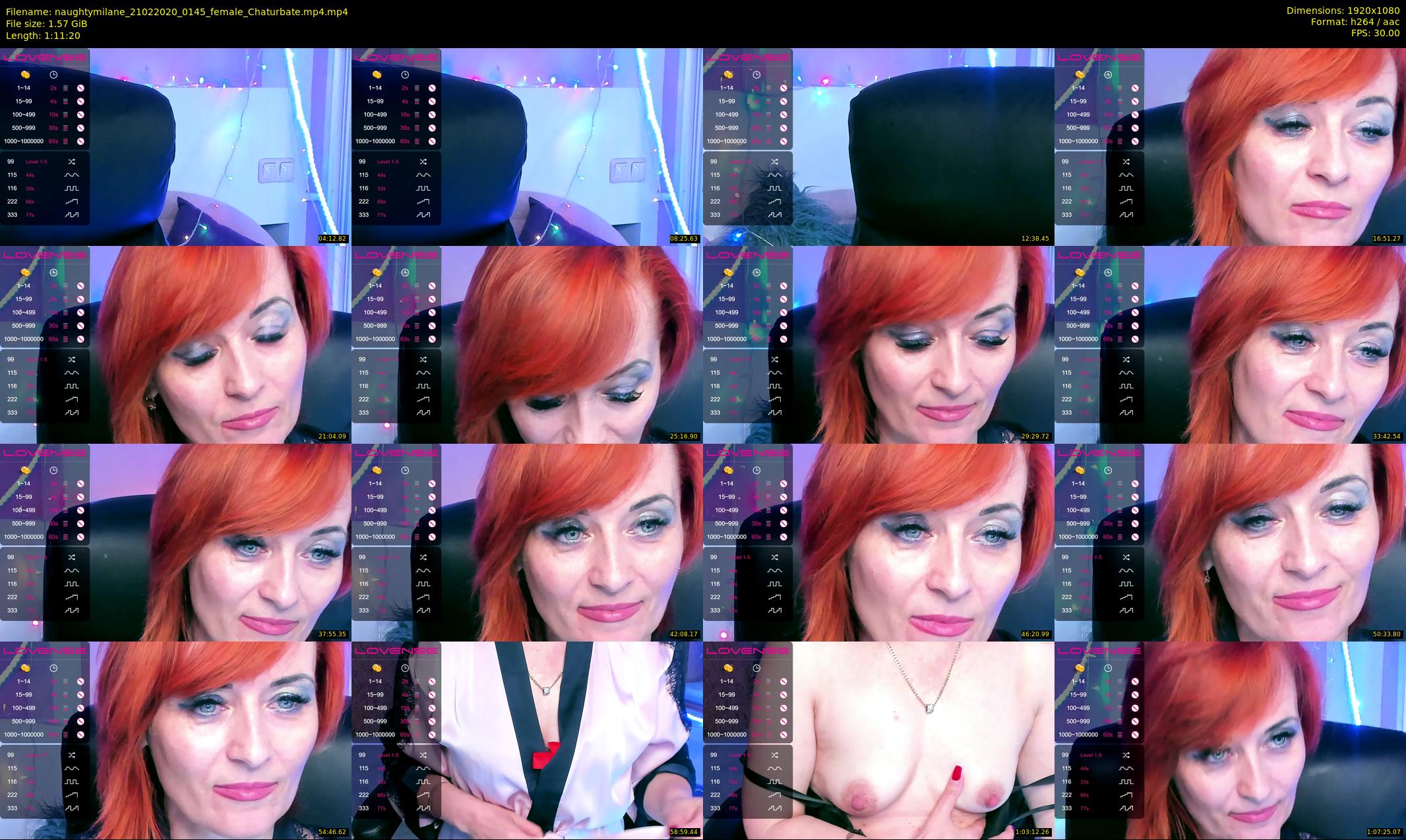 naughtymilane — 72 minute Chaturbate female cam show recording, 1080p, Feb 21, 2020