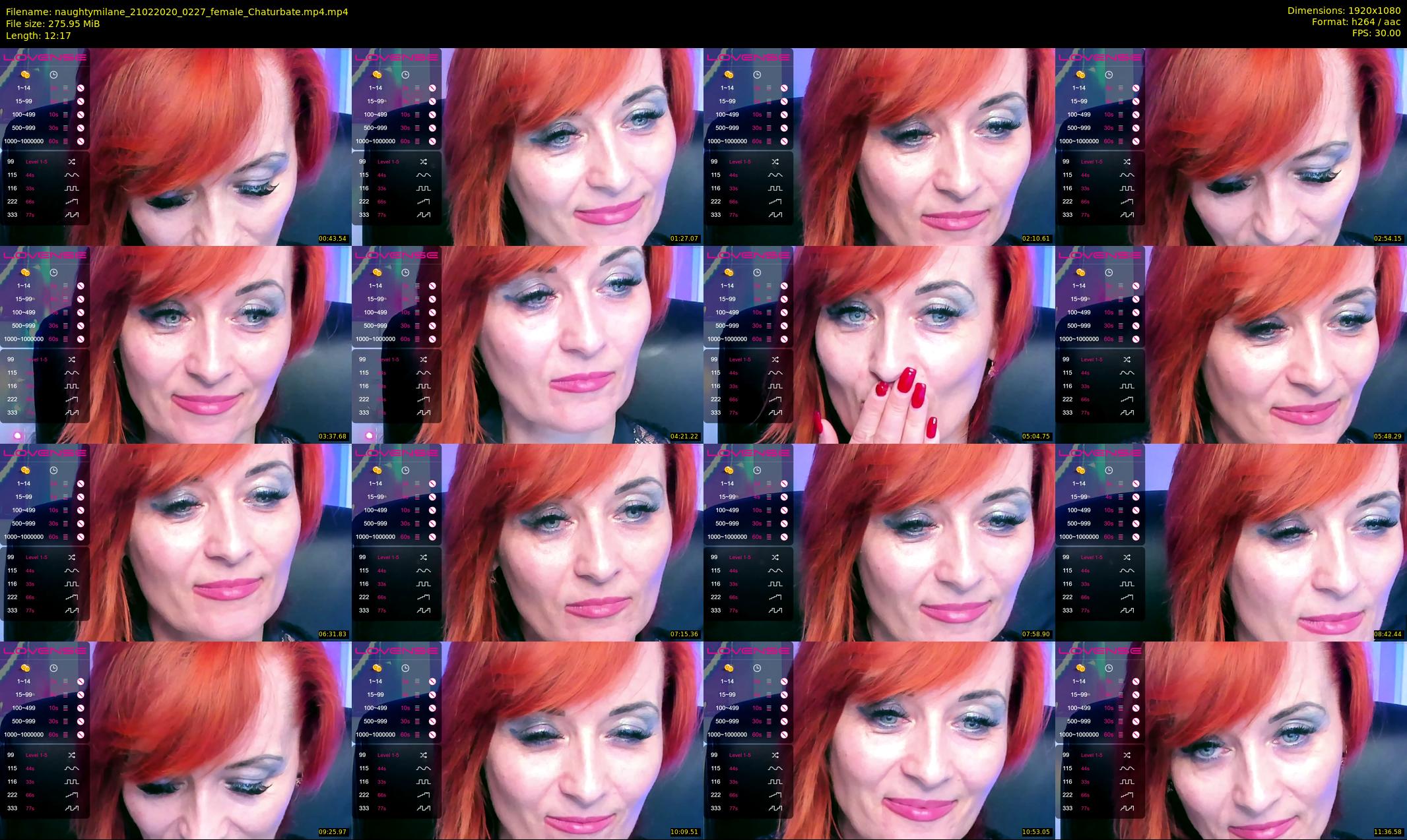 naughtymilane — 13 minute Chaturbate female cam show recording, 1080p, Feb 21, 2020