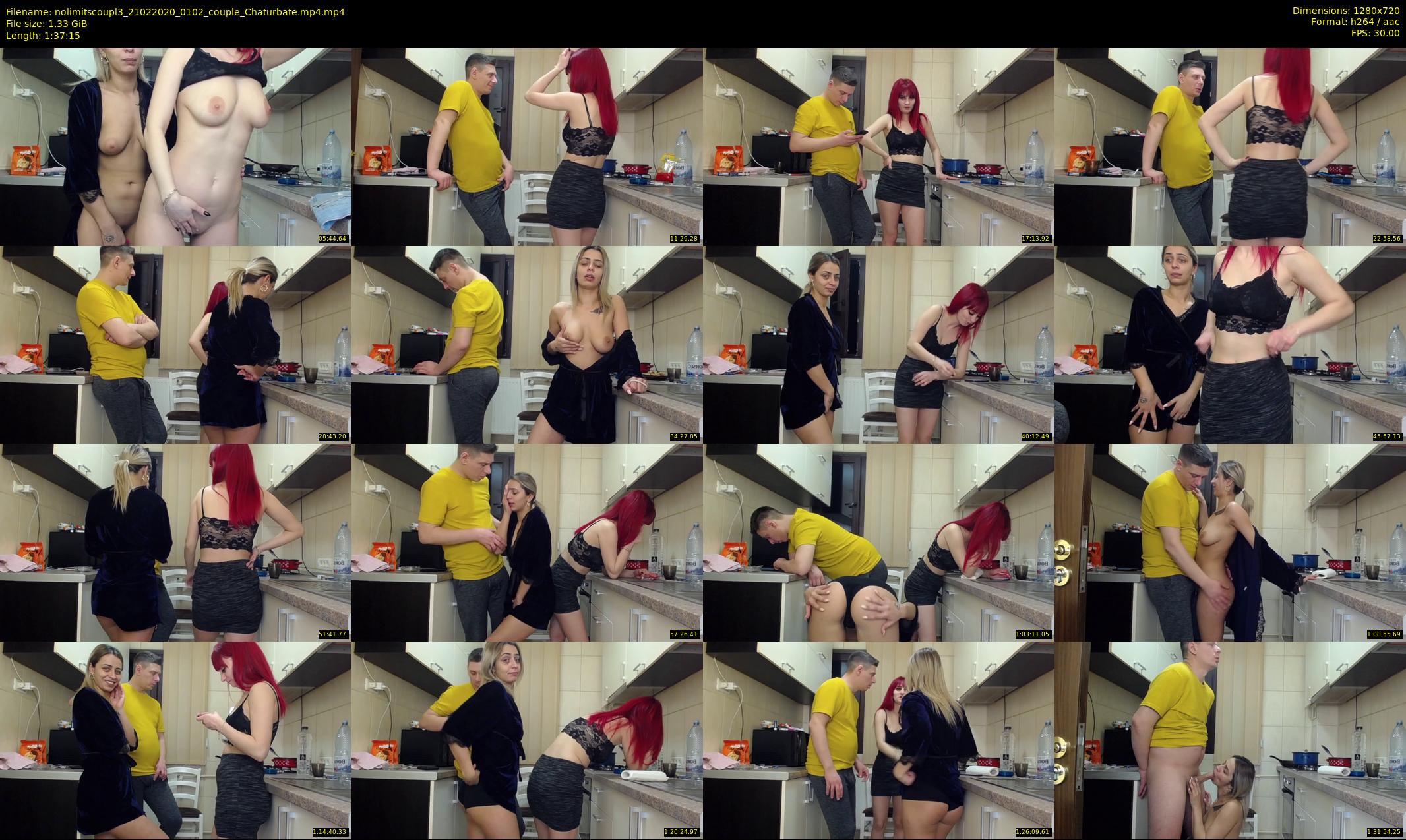 nolimitscoupl3 — 98 minute Chaturbate couple cam show recording, 720p, Feb 21, 2020