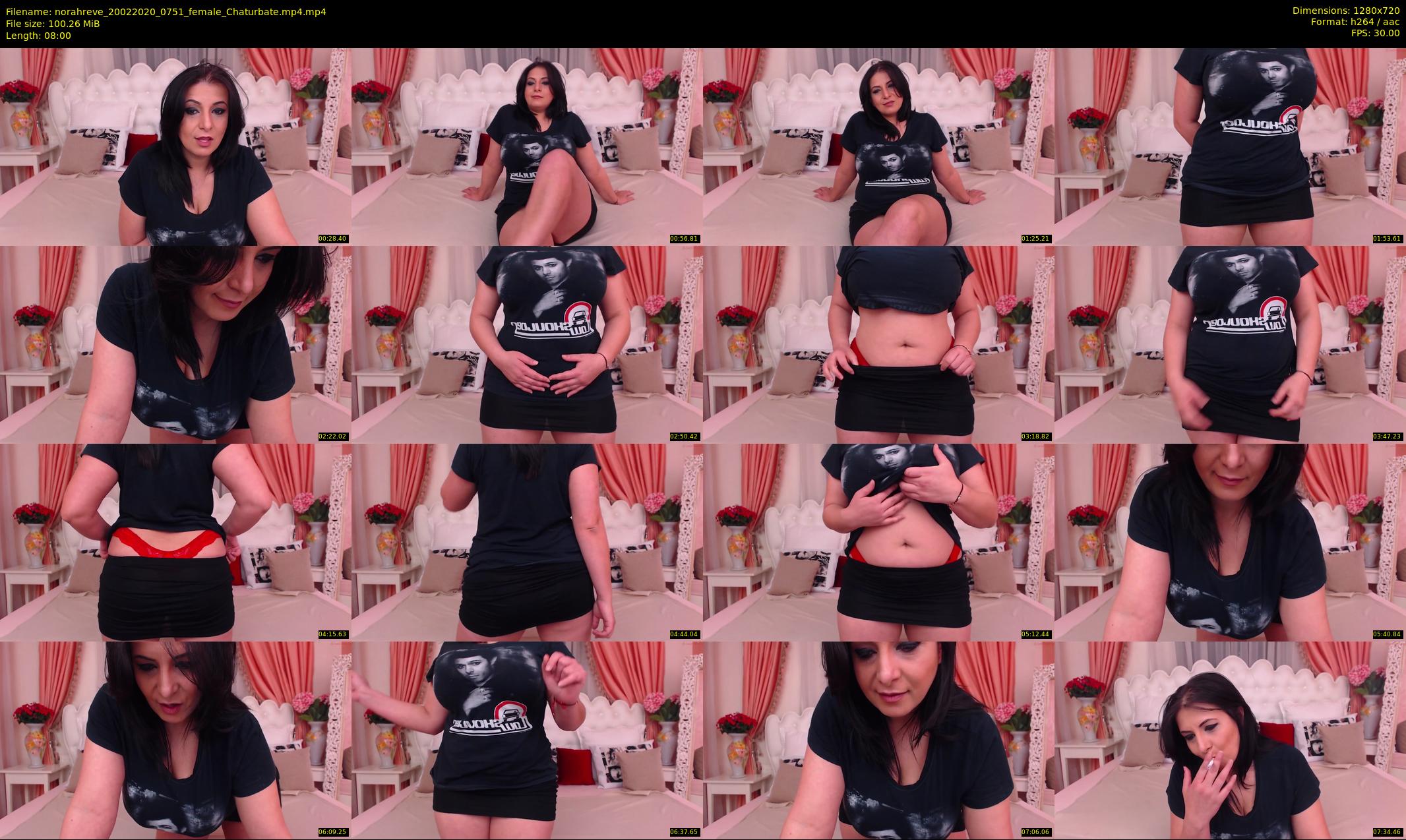 norahreve — 8 minute Chaturbate female cam show recording, 720p, Feb 20, 2020