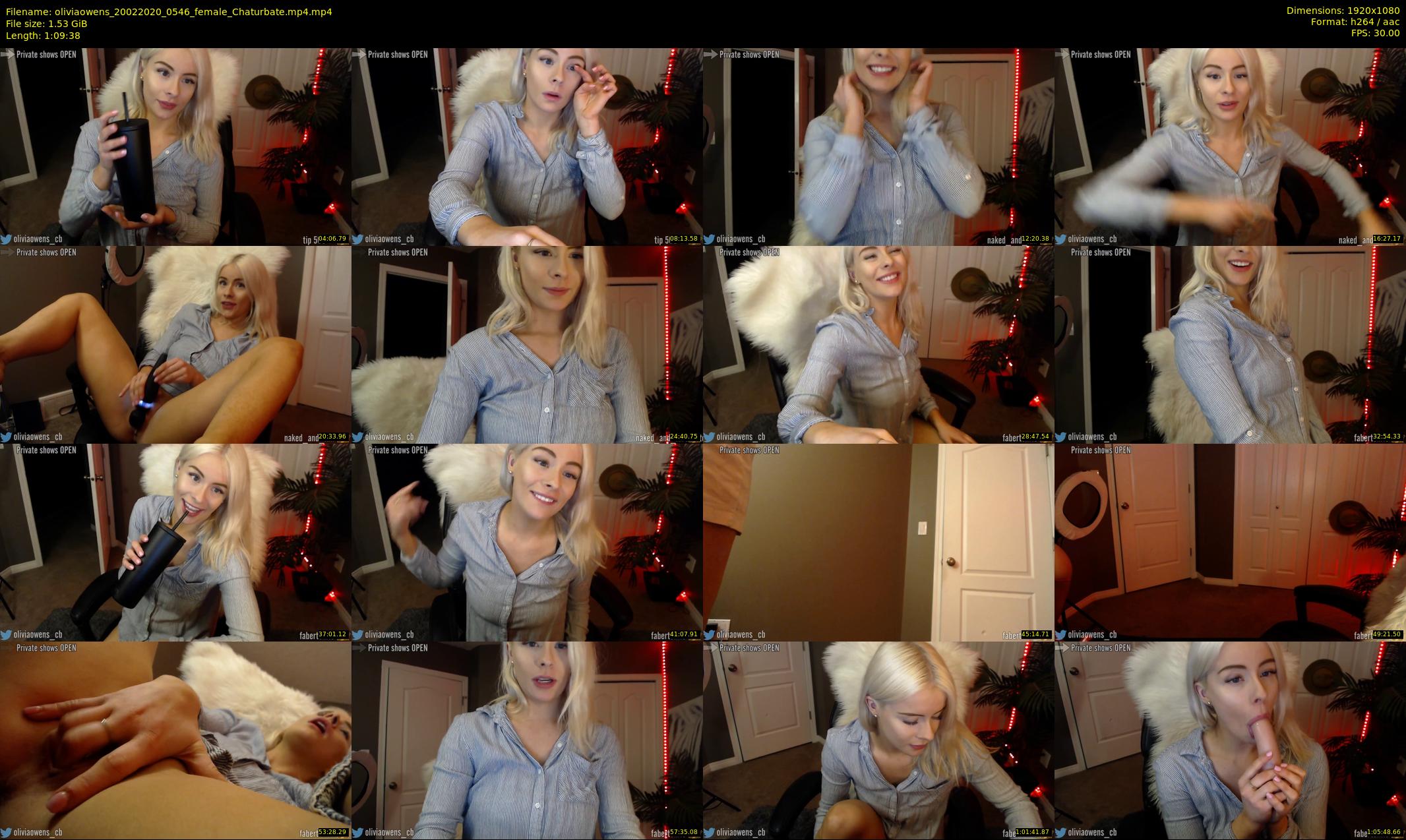 oliviaowens — 70 minute Chaturbate female cam show recording, 1080p, Feb 20, 2020