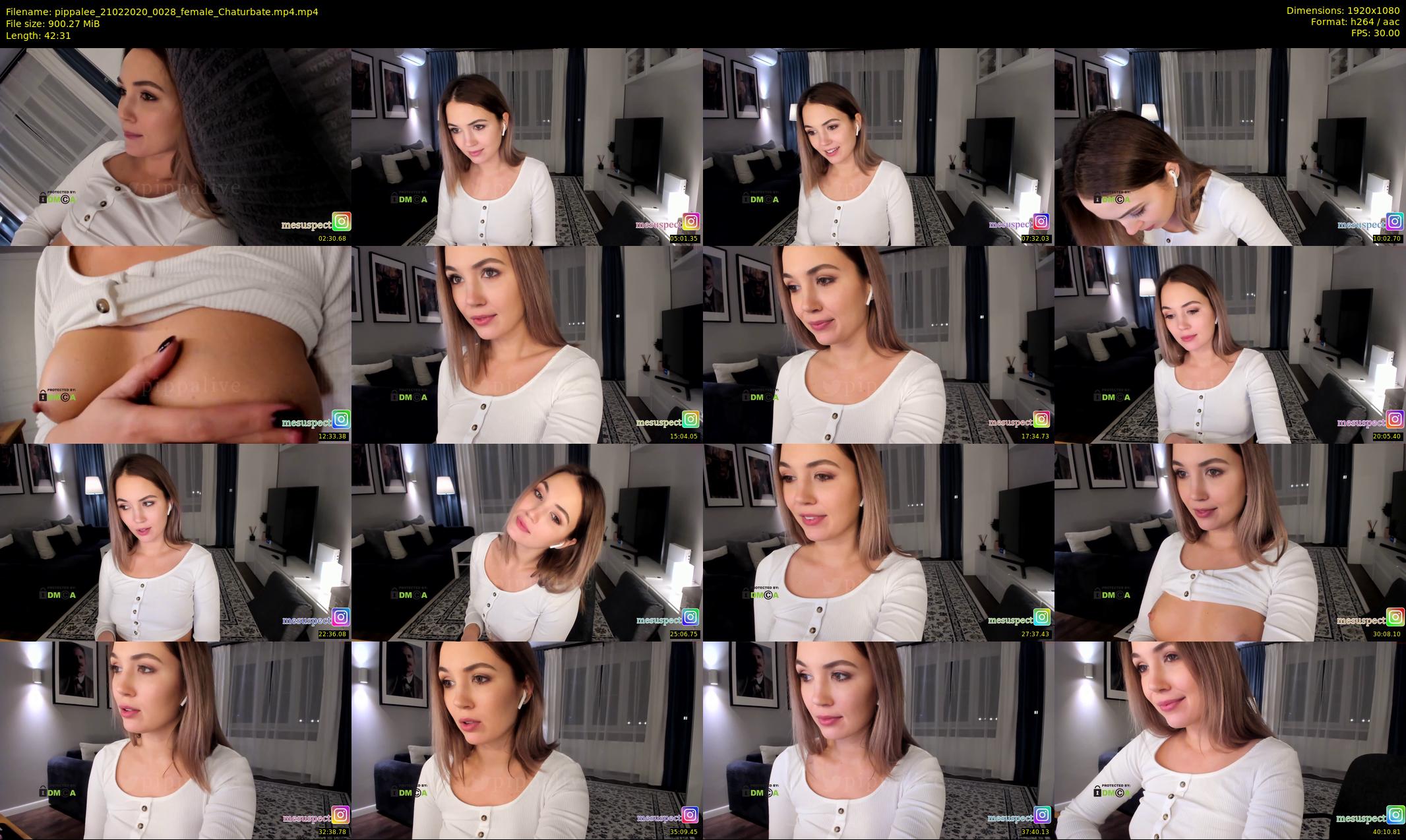 pippalee — 43 minute Chaturbate female cam show recording, 1080p, Feb 21, 2020