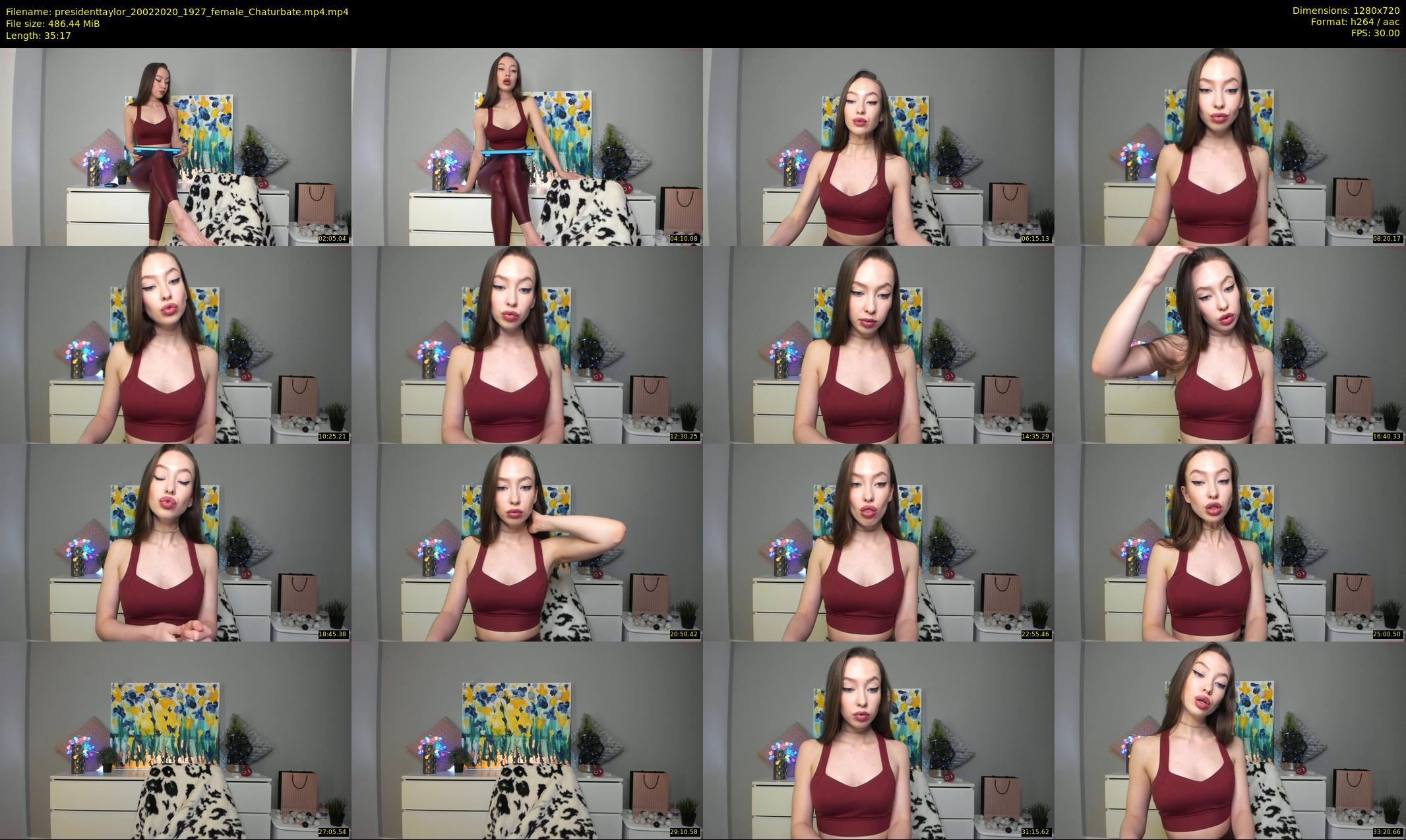 presidenttaylor — 36 minute Chaturbate female cam show recording, 720p, Feb 20, 2020