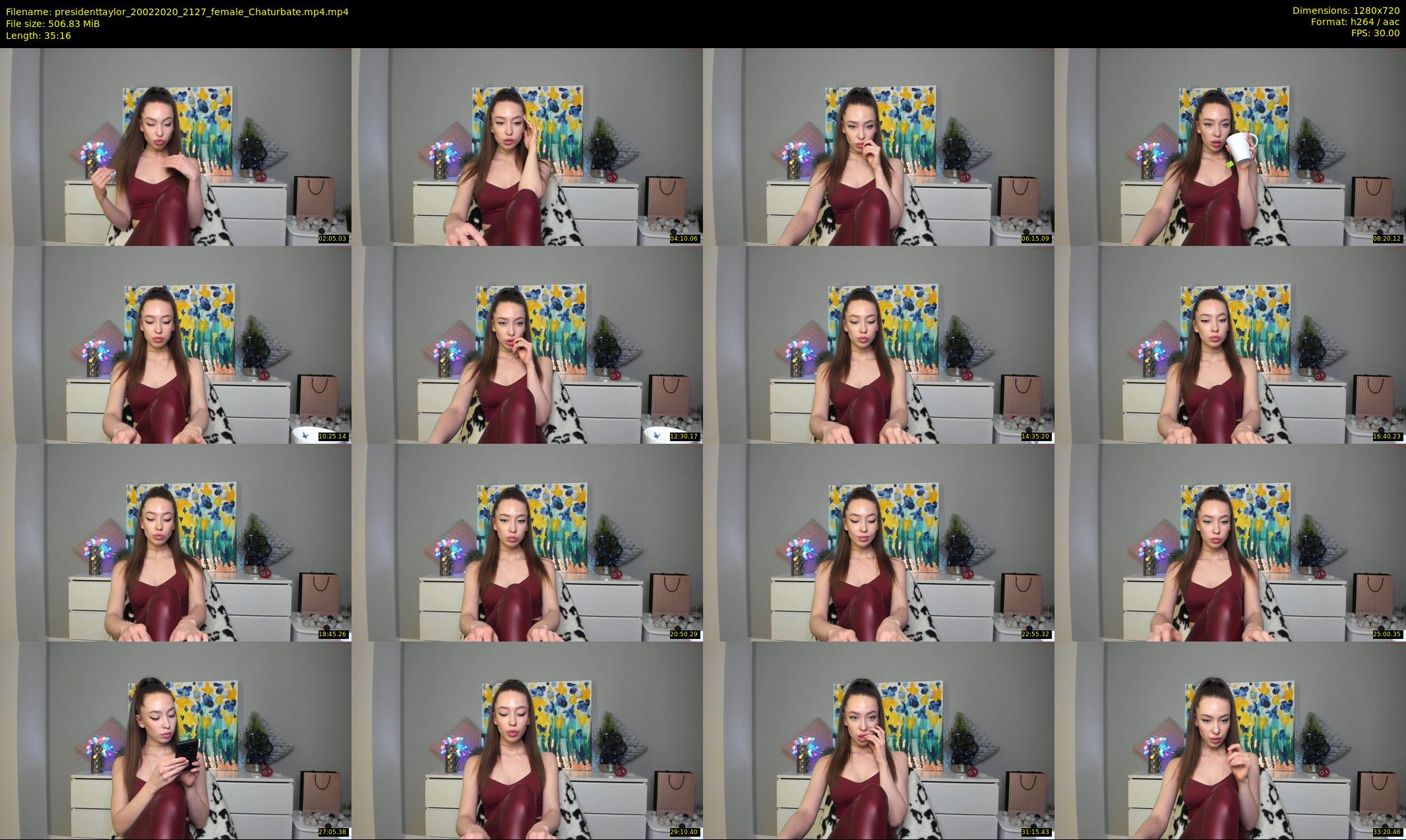 presidenttaylor — 36 minute Chaturbate female cam show recording, 720p, Feb 20, 2020