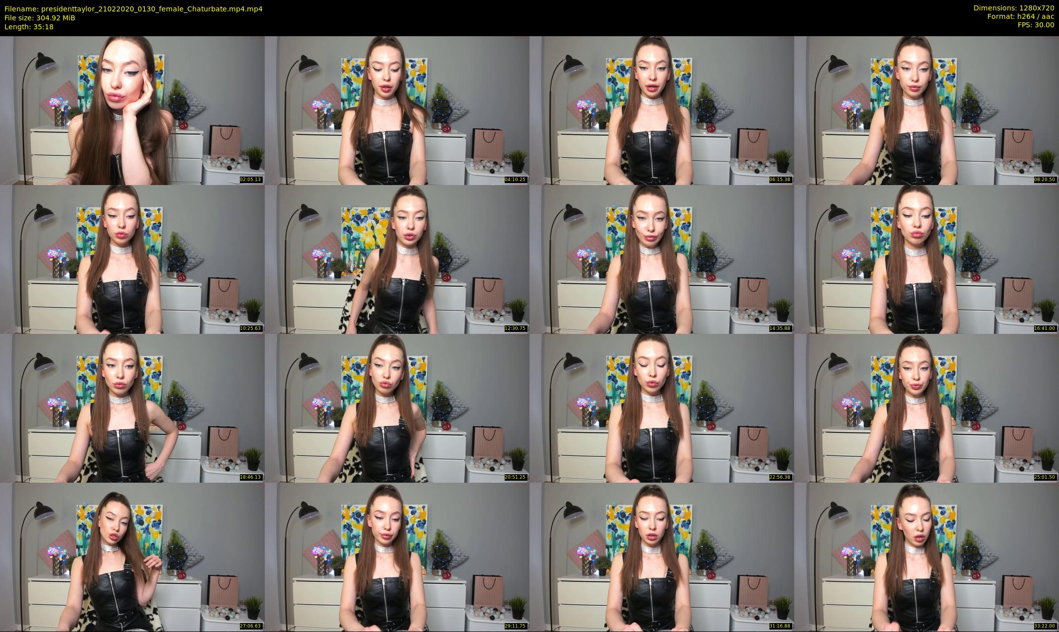 presidenttaylor — 36 minute Chaturbate female cam show recording, 720p, Feb 21, 2020