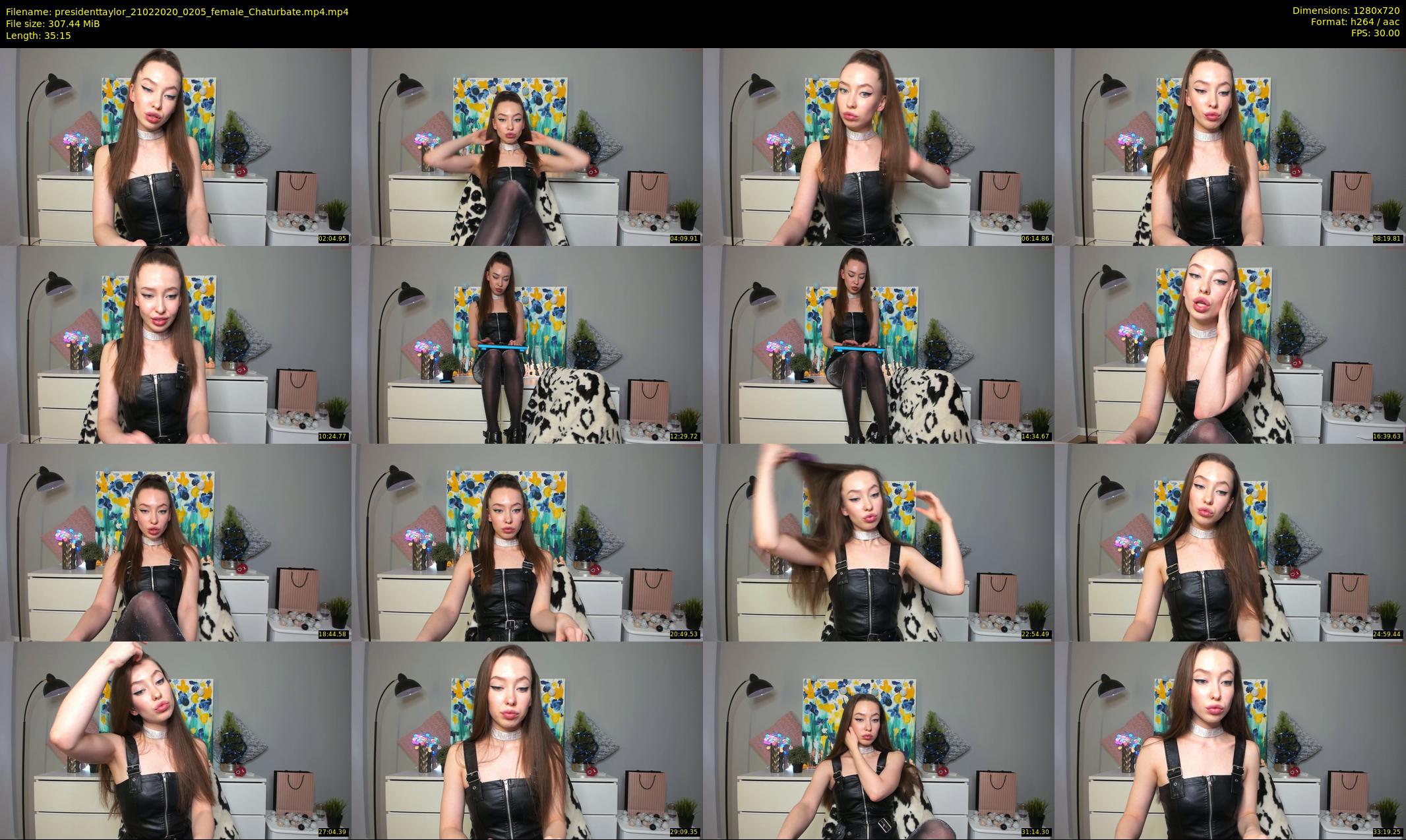 presidenttaylor — 36 minute Chaturbate female cam show recording, 720p, Feb 21, 2020