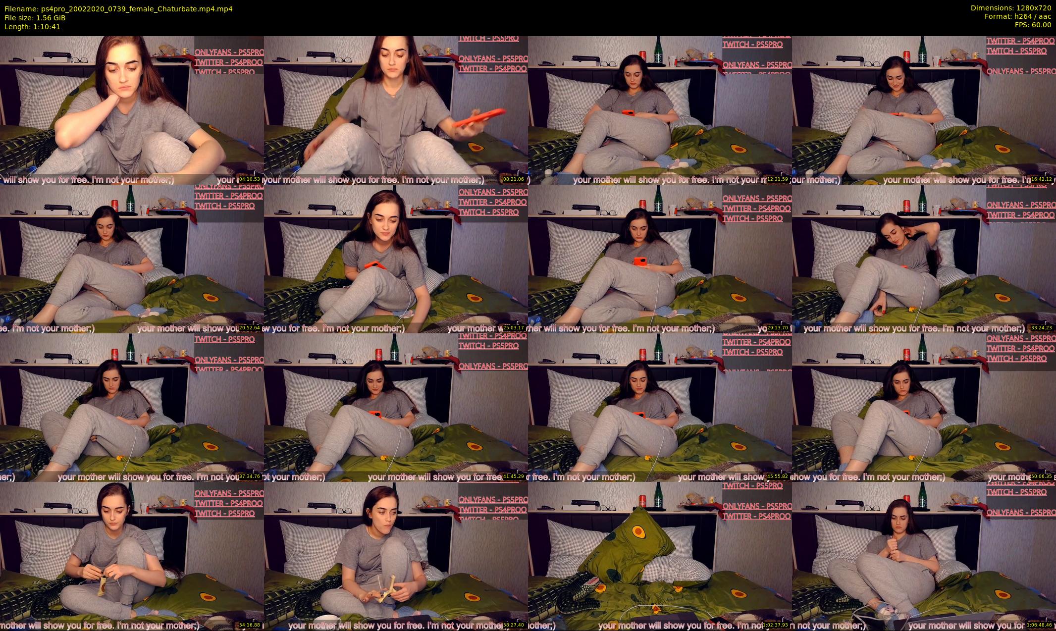 ps4pro — 71 minute Chaturbate female cam show recording, 720p, Feb 20, 2020
