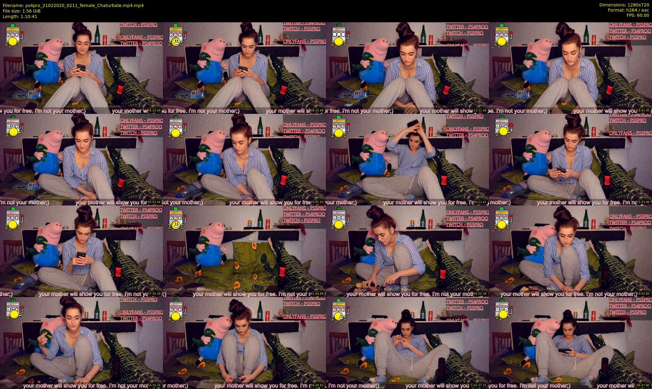 ps4pro — 71 minute Chaturbate female cam show recording, 720p, Feb 21, 2020