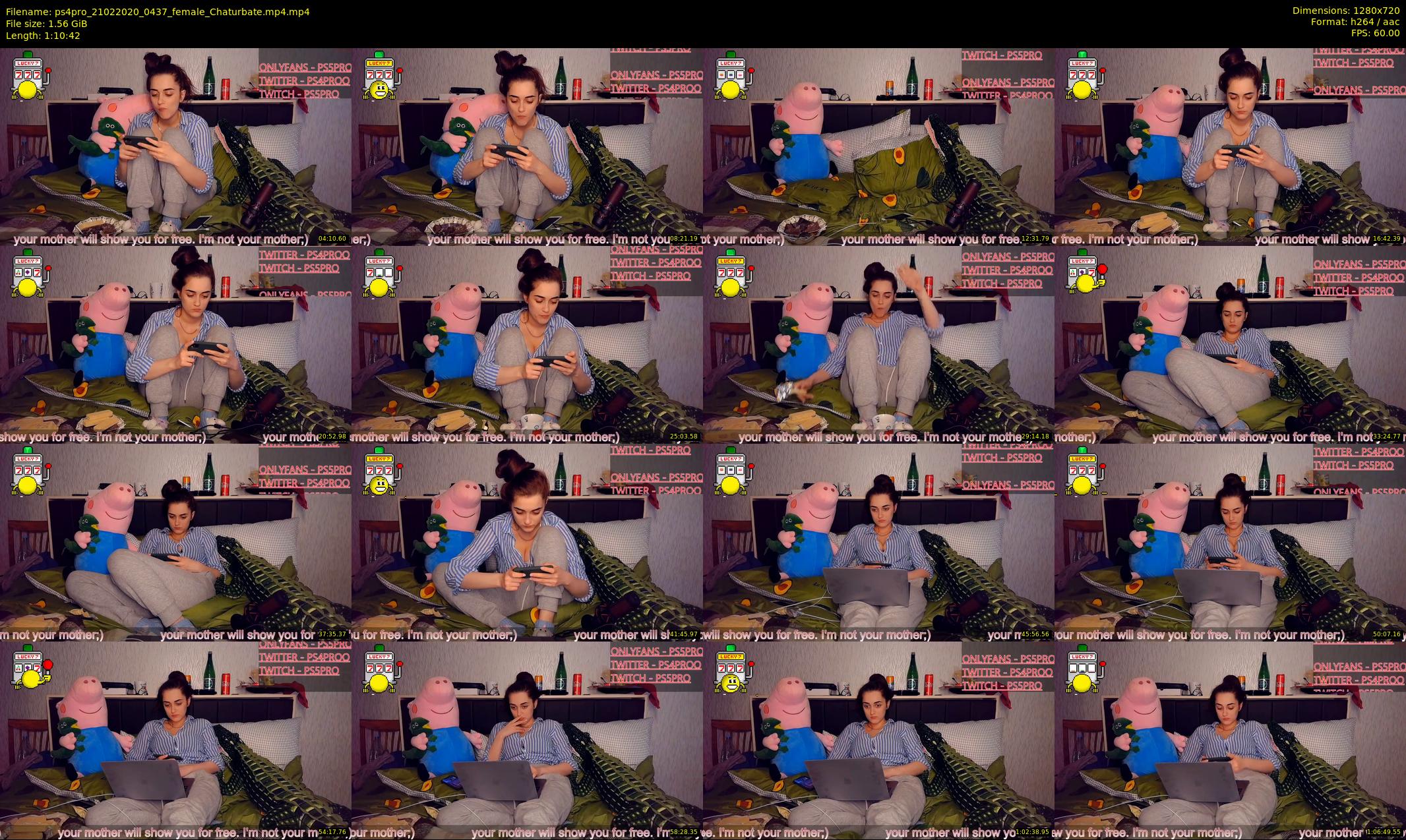 ps4pro — 71 minute Chaturbate female cam show recording, 720p, Feb 21, 2020