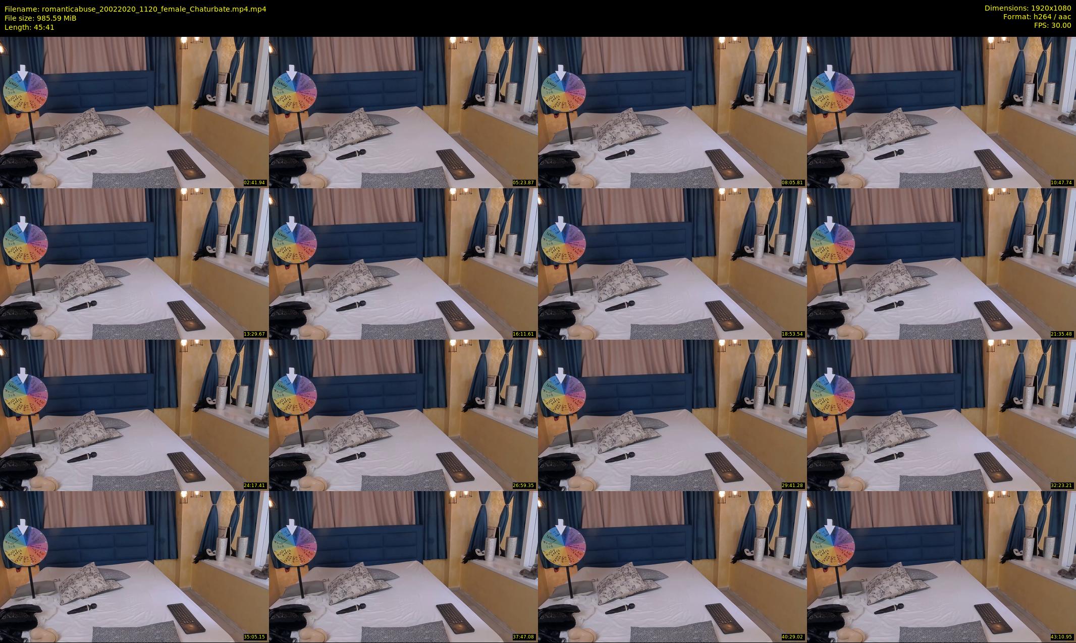 romanticabuse — 46 minute Chaturbate female cam show recording, 1080p, Feb 20, 2020