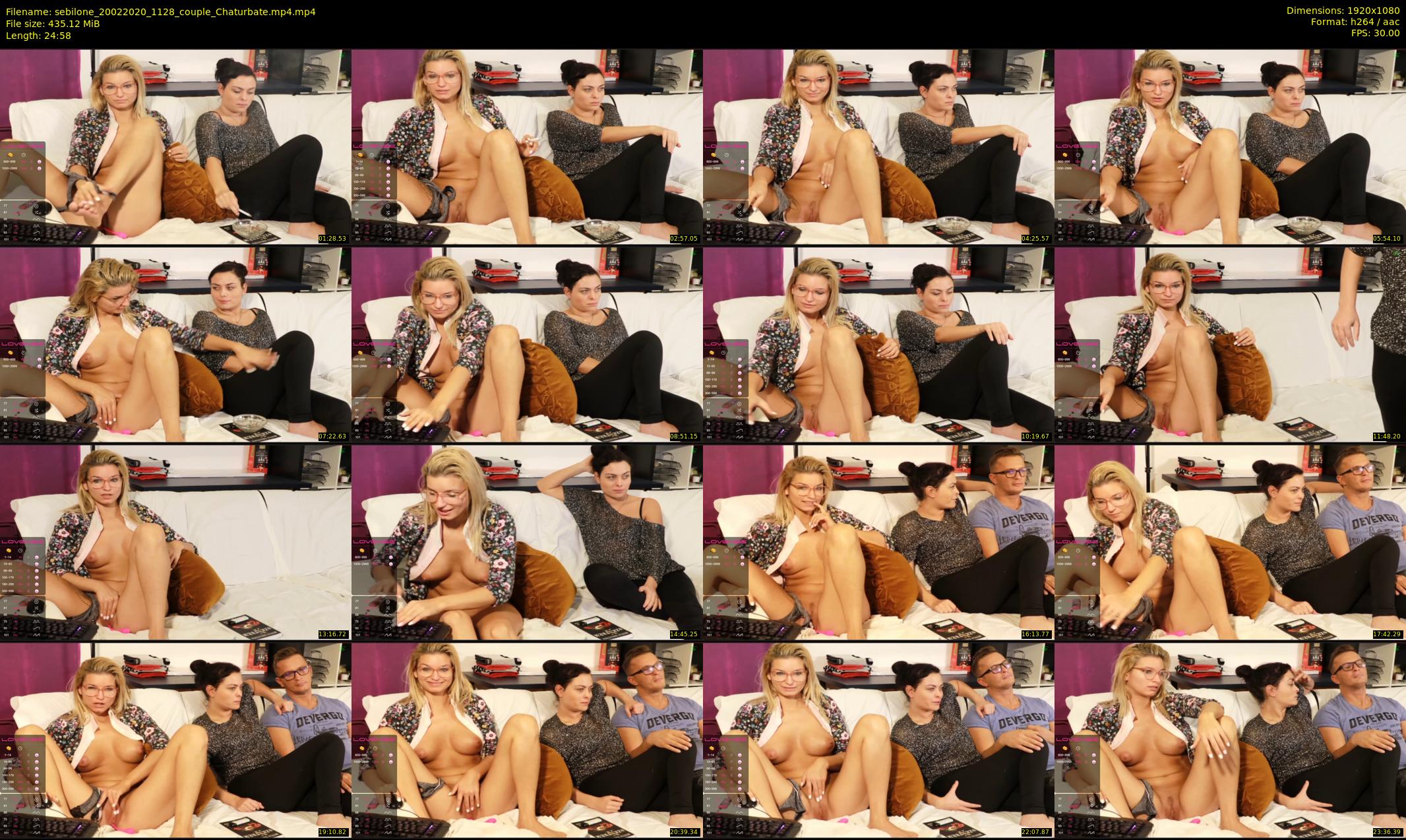 sebilone — 25 minute Chaturbate couple cam show recording, 1080p, Feb 20, 2020
