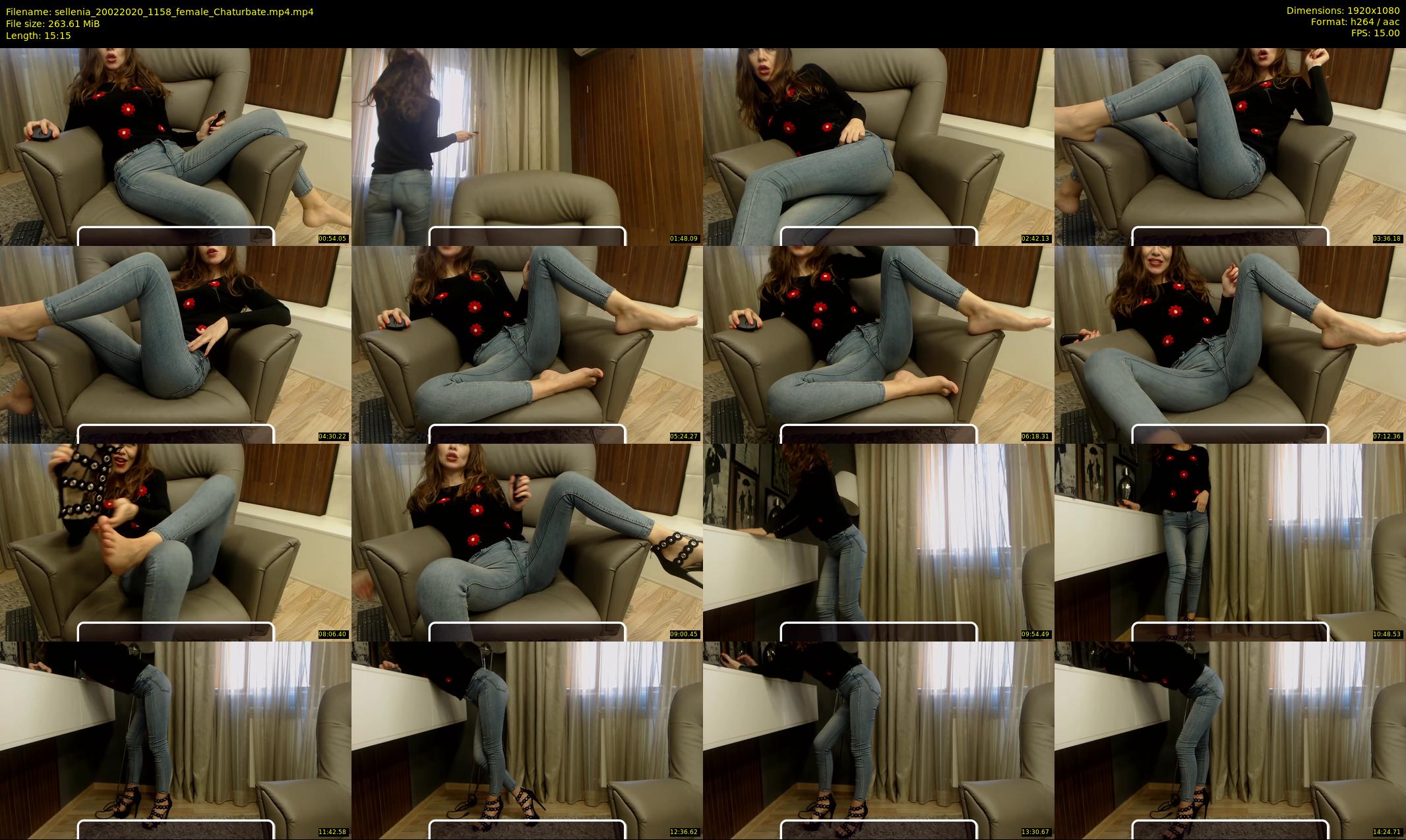sellenia — 16 minute Chaturbate female cam show recording, 1080p, Feb 20, 2020