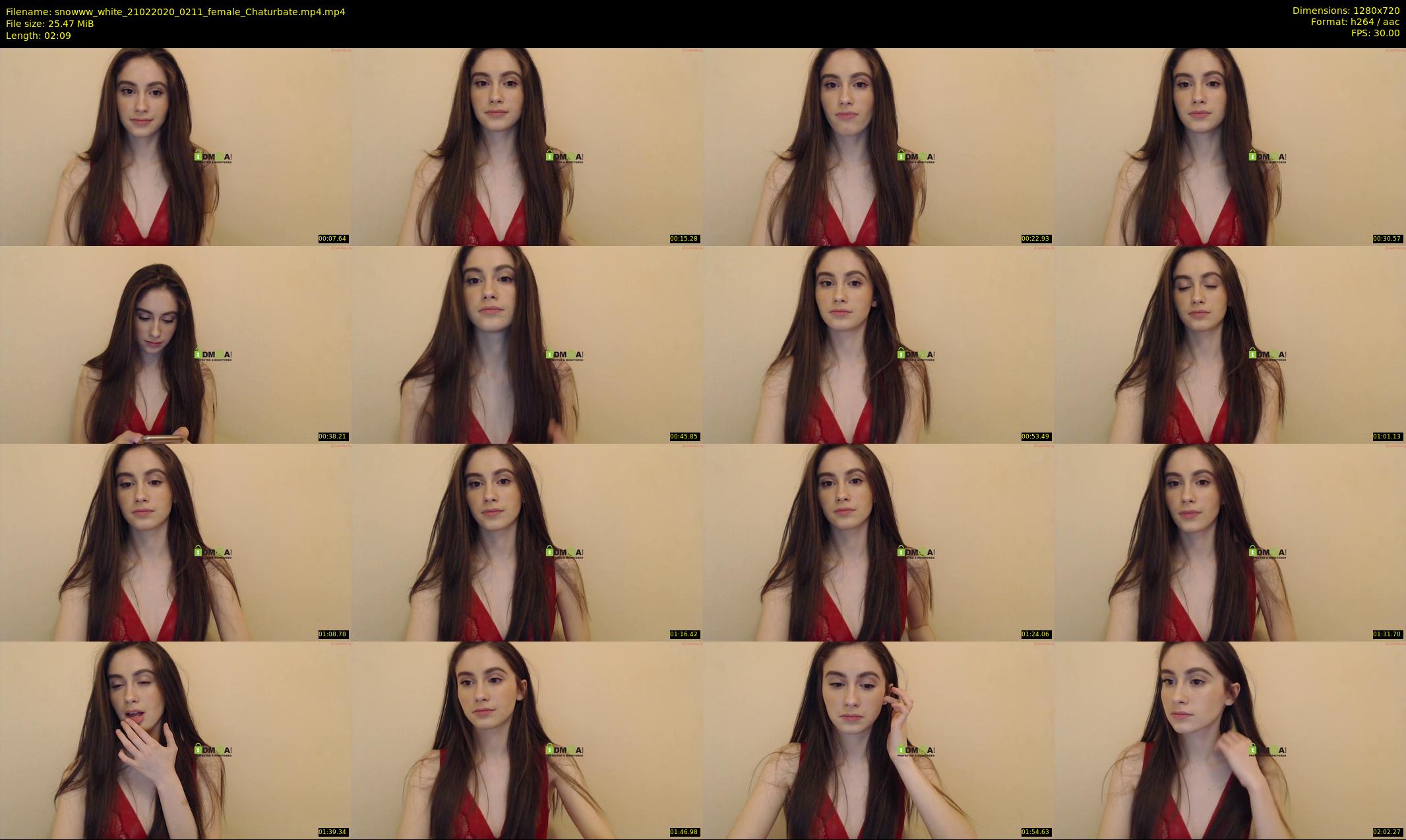 snowww_white — 3 minute Chaturbate female cam show recording, 720p, Feb 21, 2020