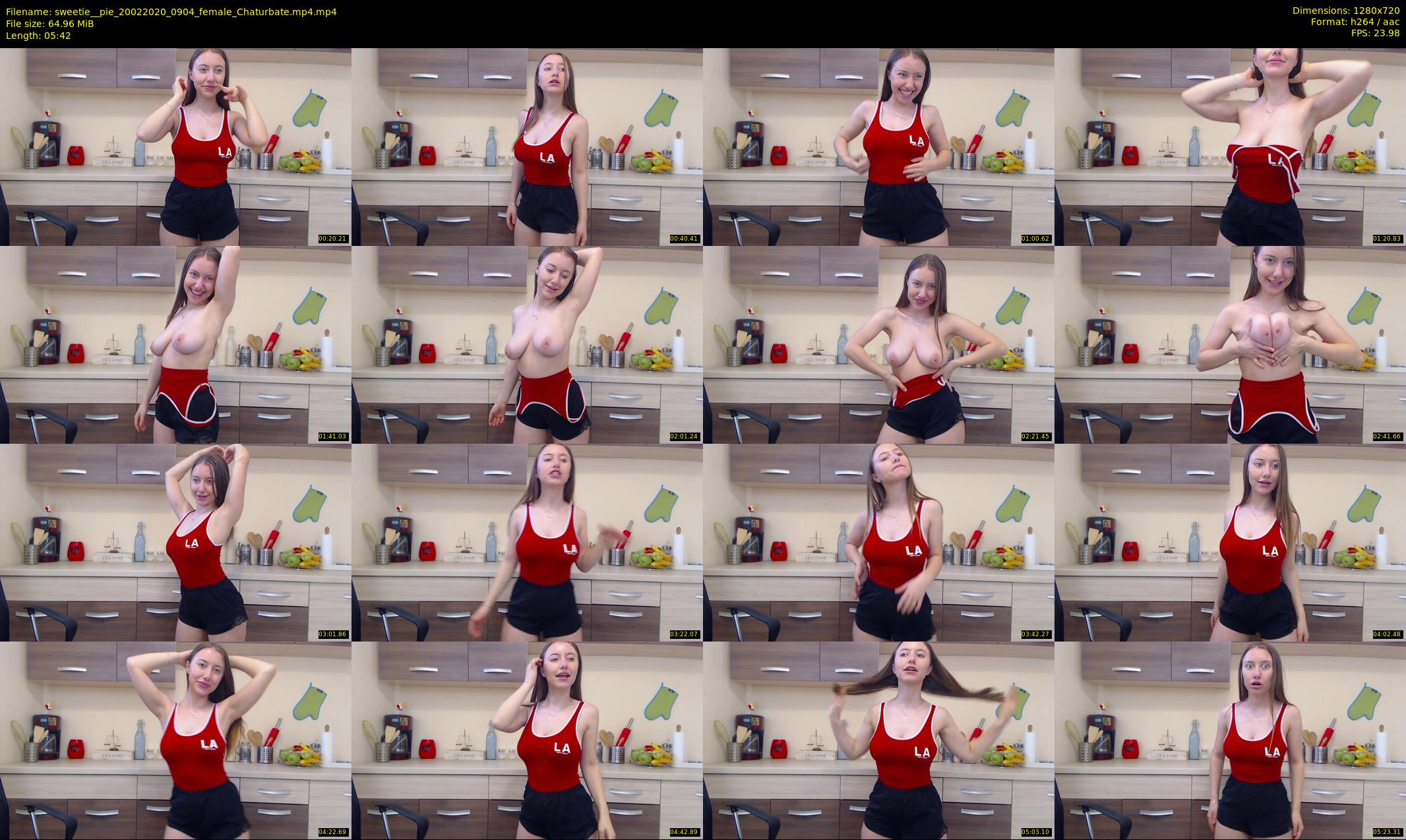 sweetie__pie — 6 minute Chaturbate female cam show recording, 720p, Feb 20, 2020