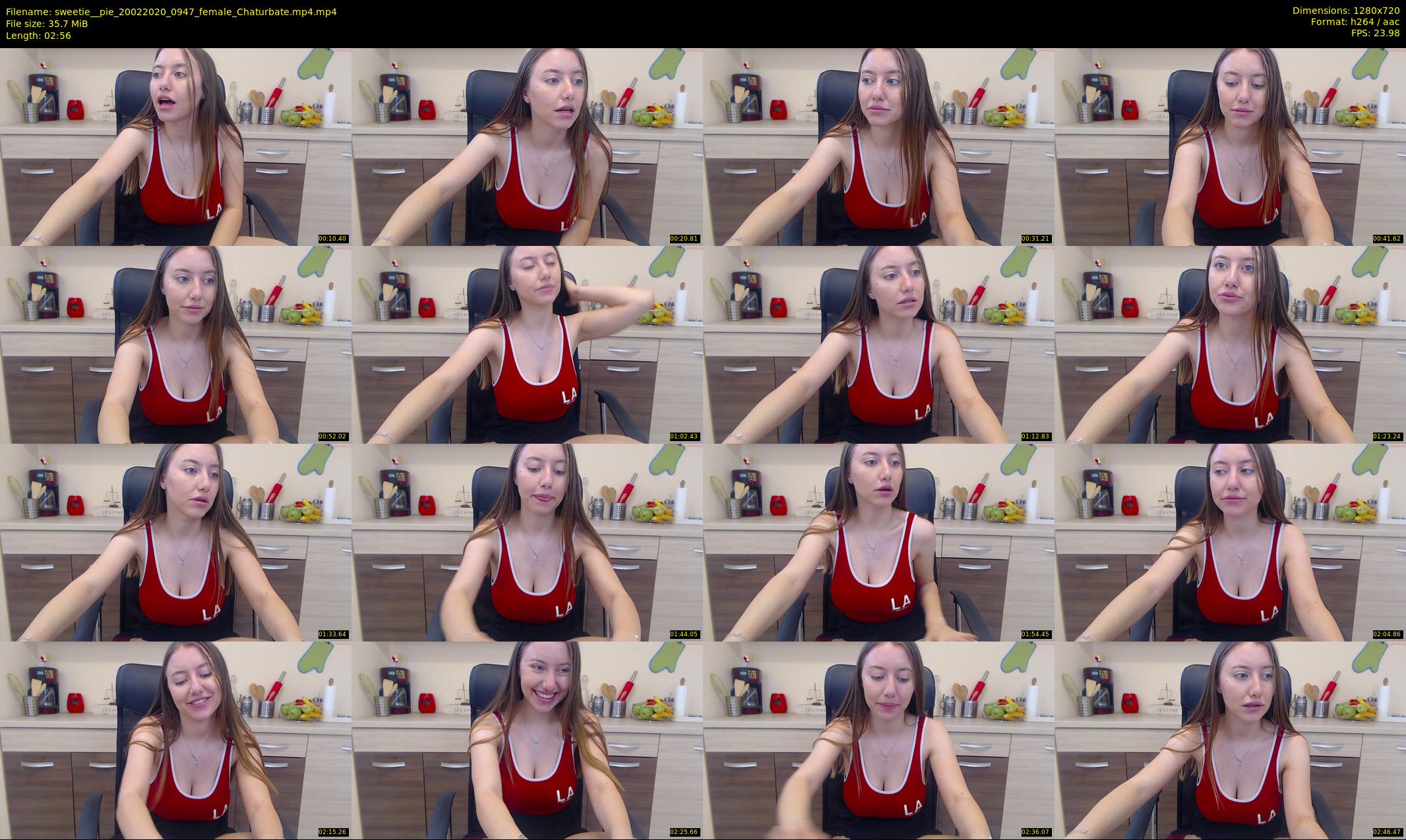 sweetie__pie — 3 minute Chaturbate female cam show recording, 720p, Feb 20, 2020