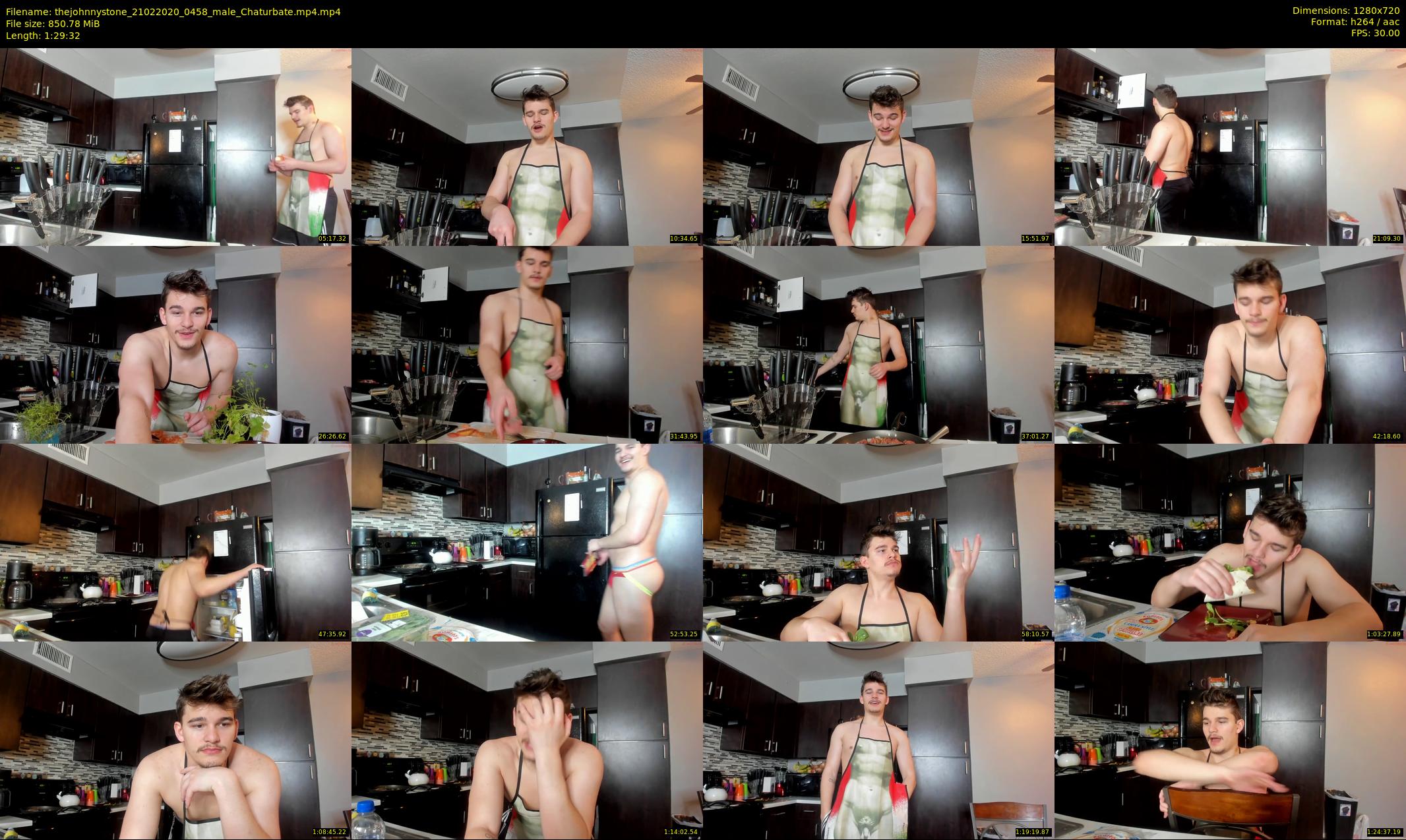 thejohnnystone — 90 minute Chaturbate male cam show recording, 720p, Feb 21, 2020