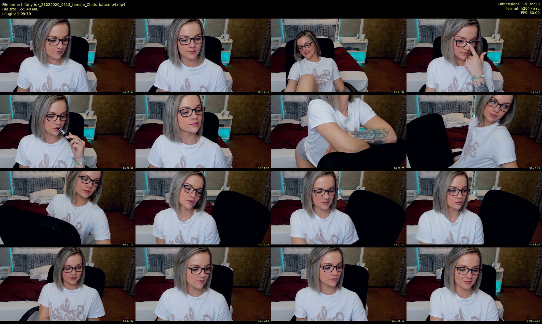 tiffanyriox — 70 minute Chaturbate female cam show recording, 720p, Feb 21, 2020