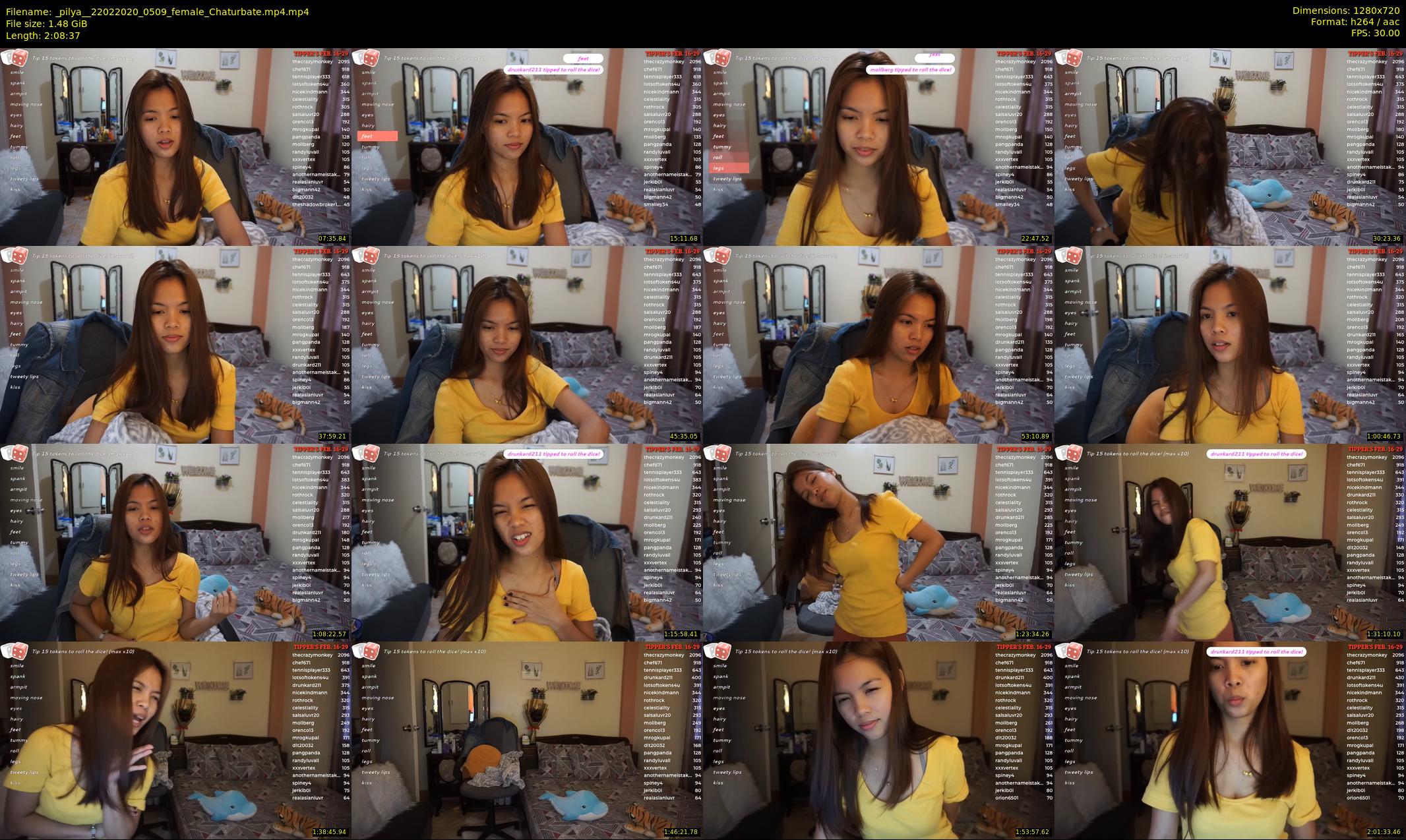 _pilya_ — 129 minute Chaturbate female cam show recording, 720p, Feb 22, 2020