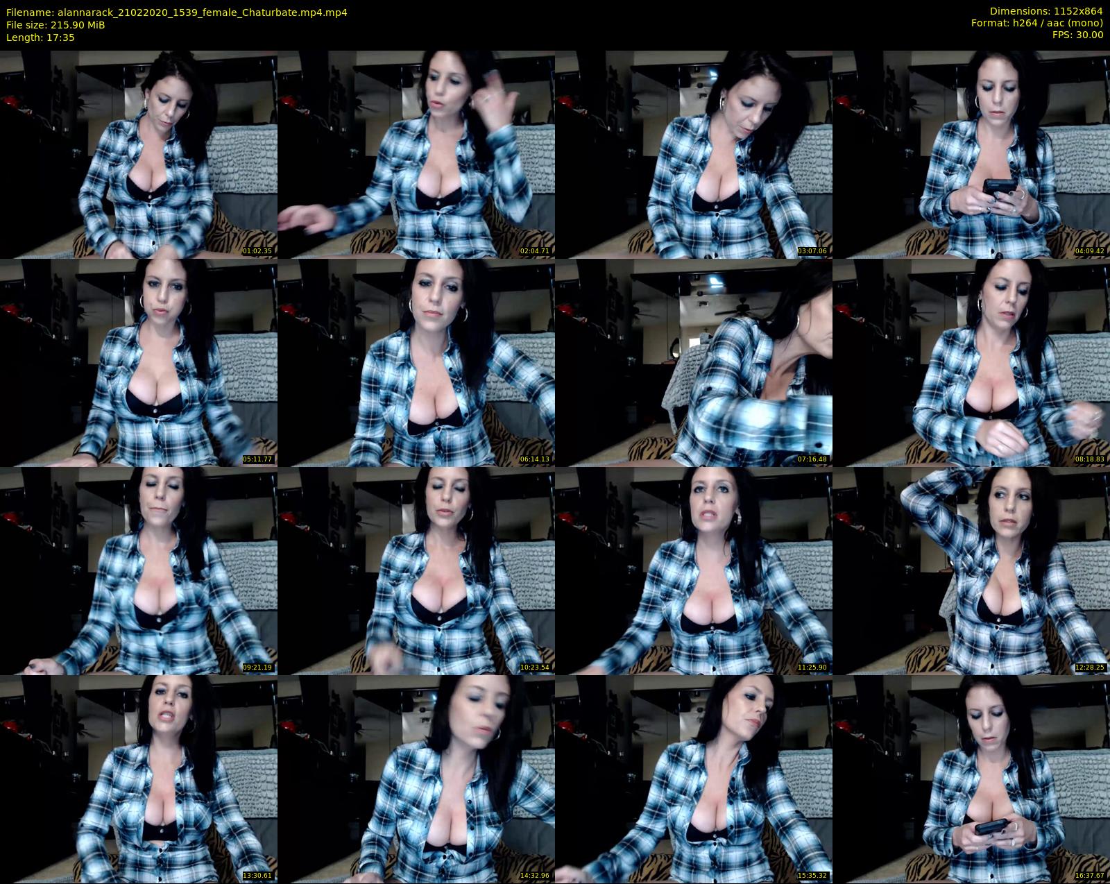 alannarack — 18 minute Chaturbate female cam show recording, 720p, Feb 21, 2020