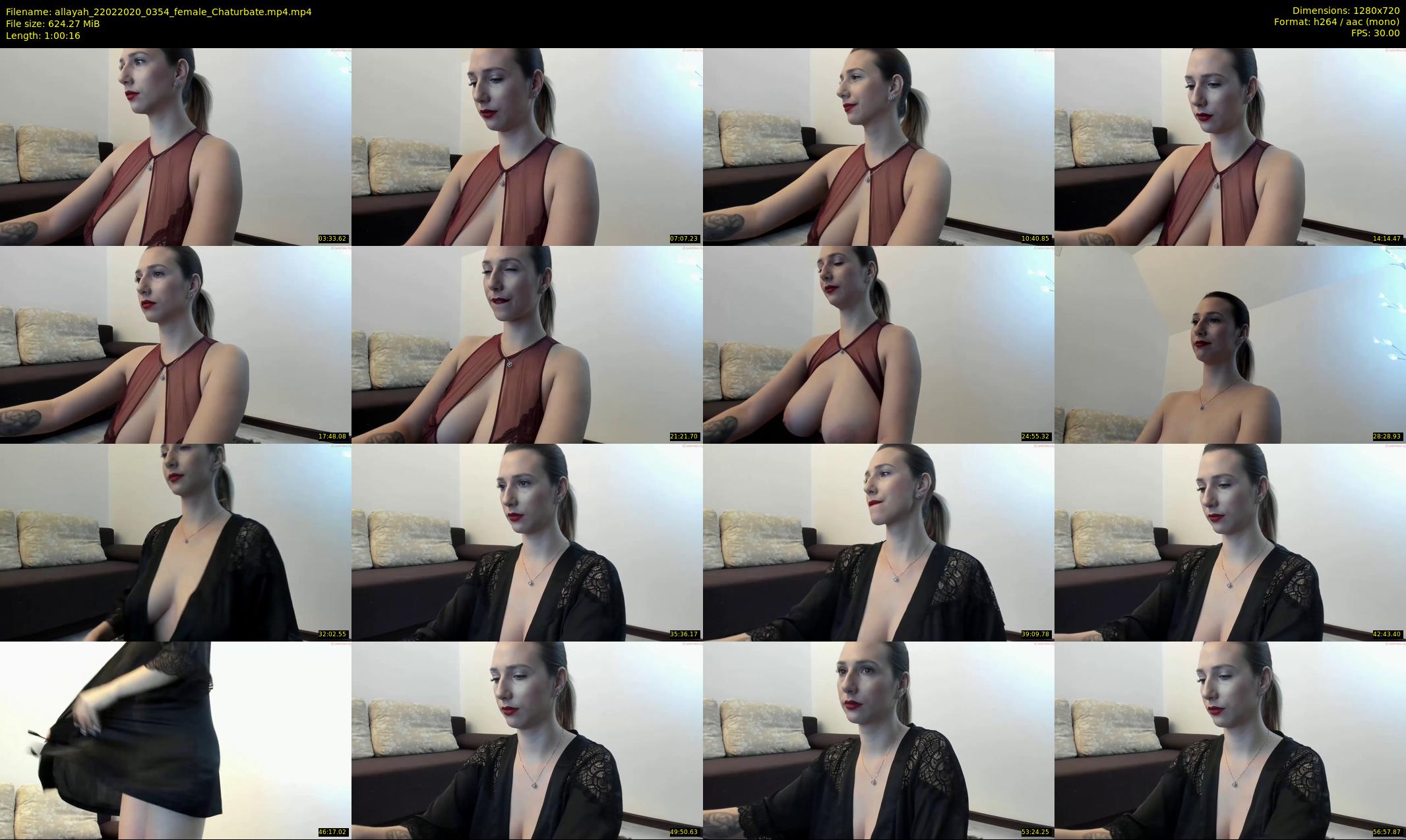 allayah — 61 minute Chaturbate female cam show recording, 720p, Feb 22, 2020