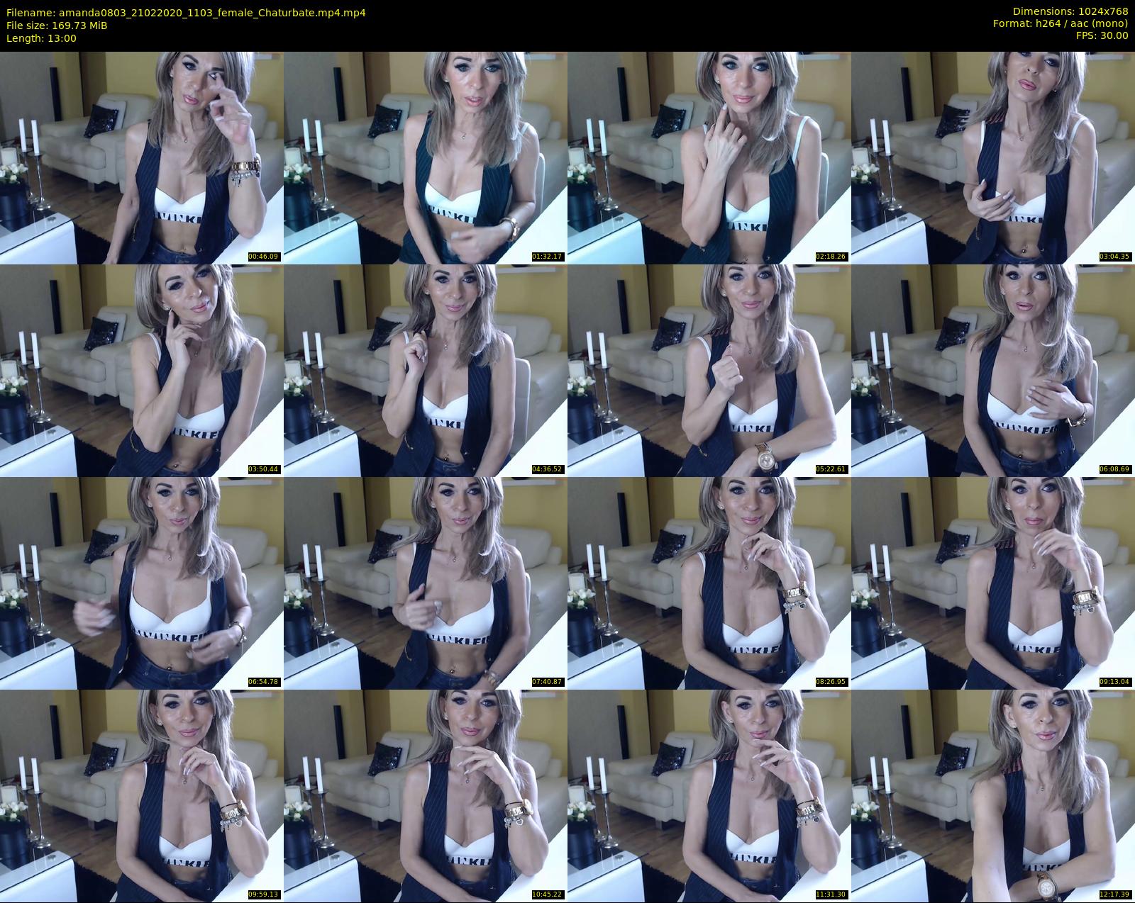 amanda0803 — 13 minute Chaturbate female cam show recording, 720p, Feb 21, 2020