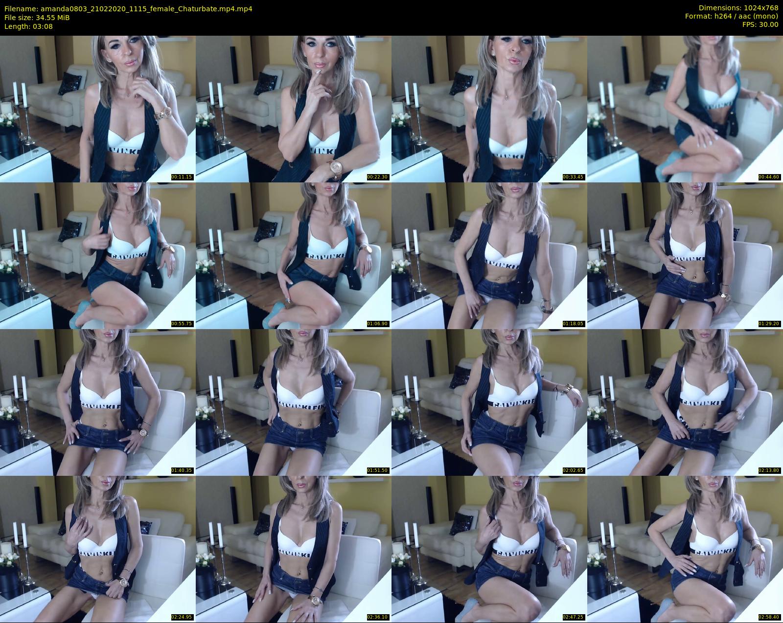 amanda0803 — 4 minute Chaturbate female cam show recording, 720p, Feb 21, 2020