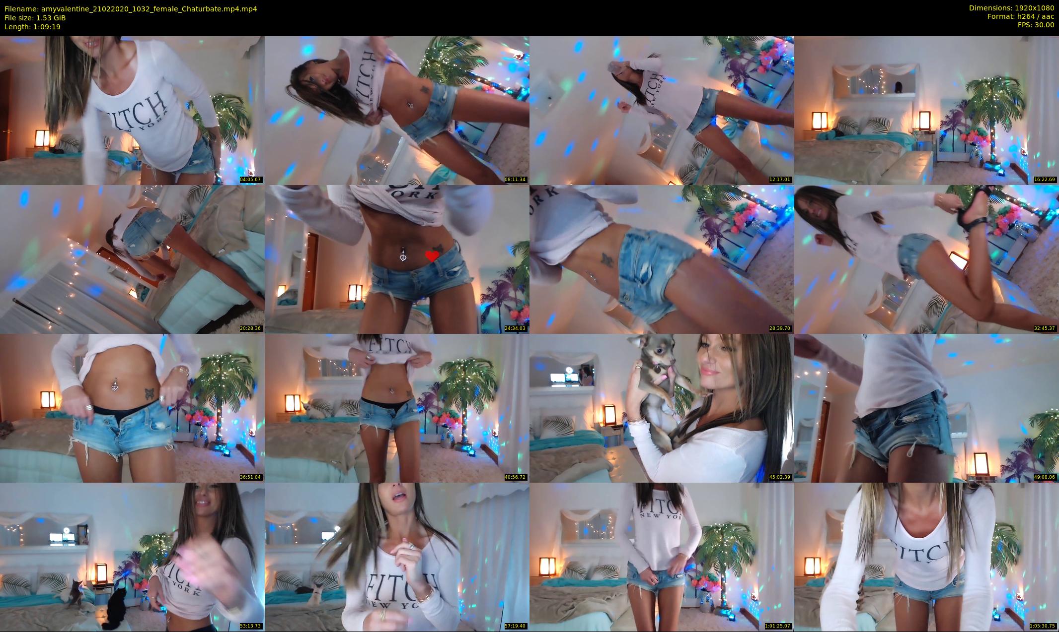 amyvalentine — 70 minute Chaturbate female cam show recording, 1080p, Feb 21, 2020