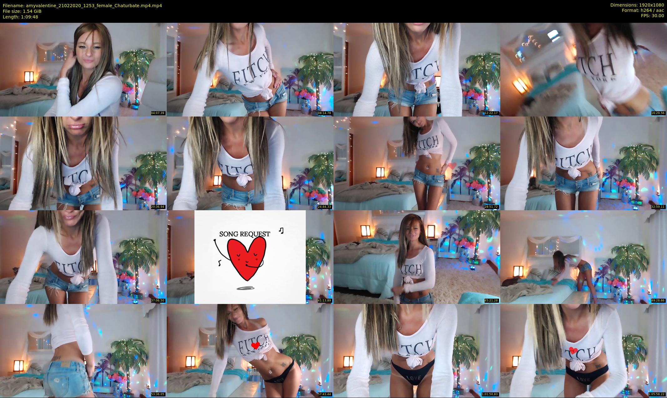 amyvalentine — 70 minute Chaturbate female cam show recording, 1080p, Feb 21, 2020