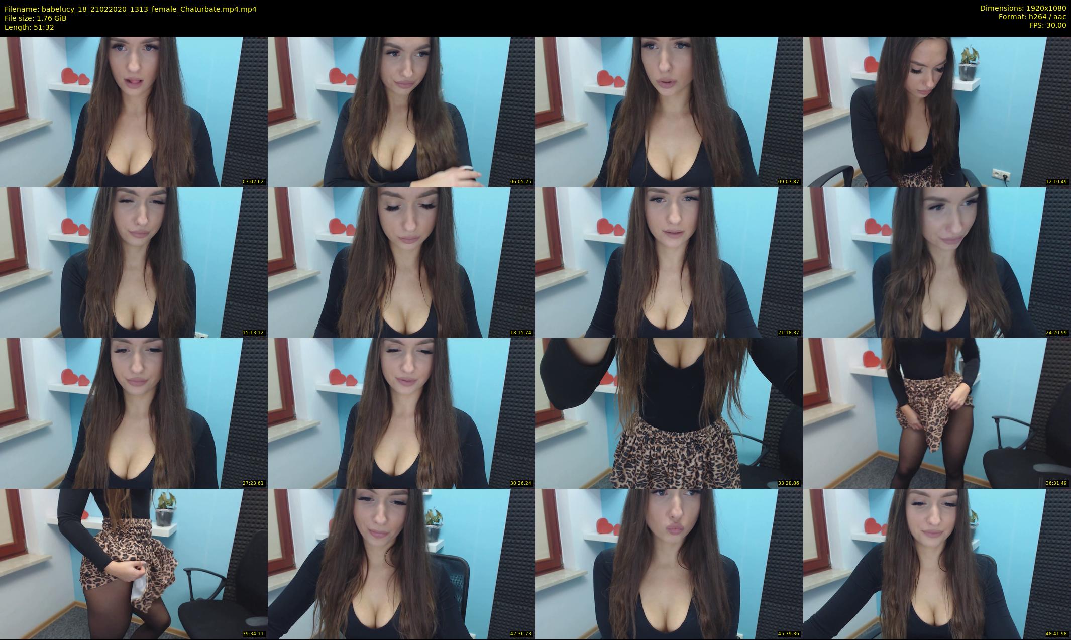 babelucy_18 — 52 minute Chaturbate female cam show recording, 1080p, Feb 21, 2020