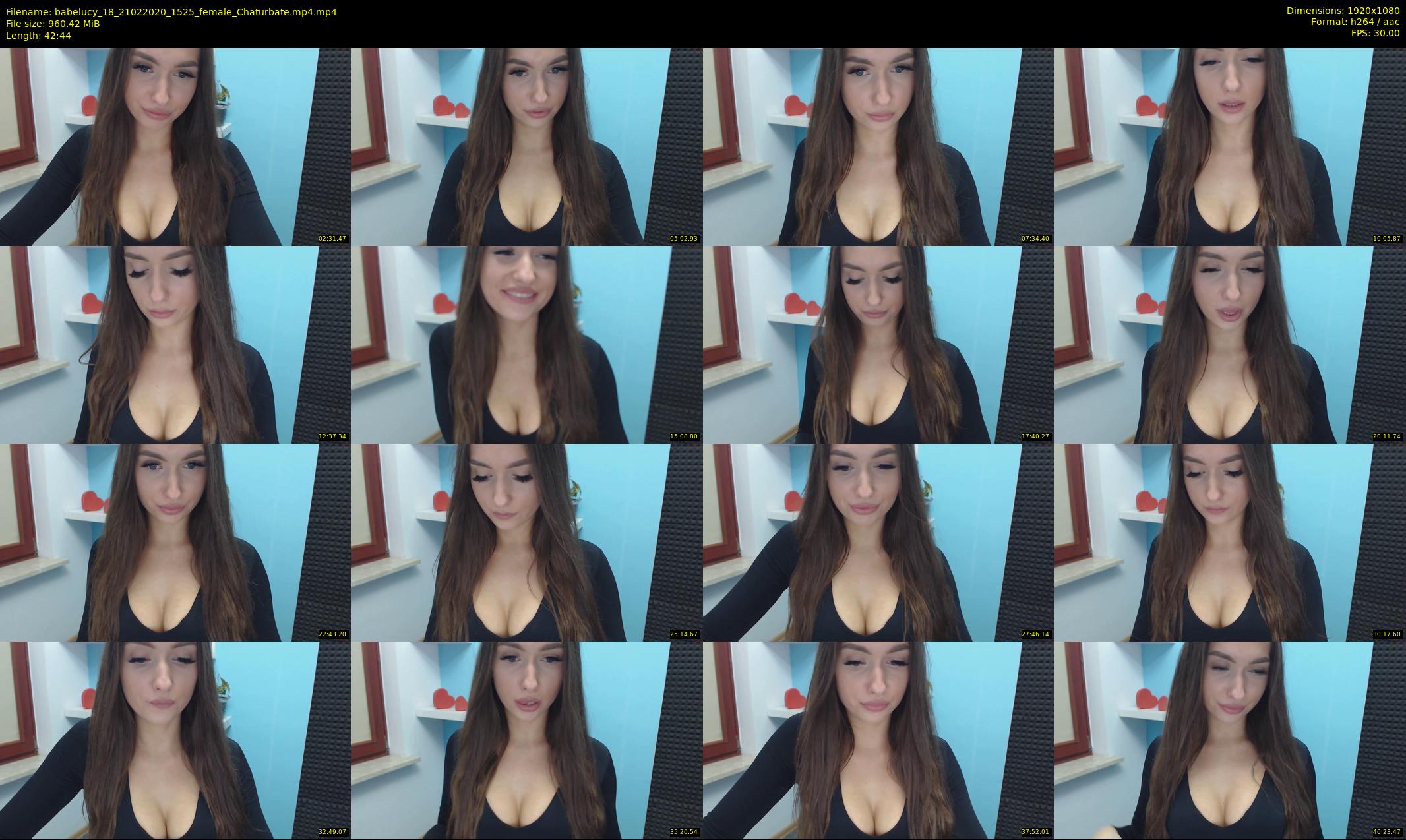 babelucy_18 — 43 minute Chaturbate female cam show recording, 1080p, Feb 21, 2020