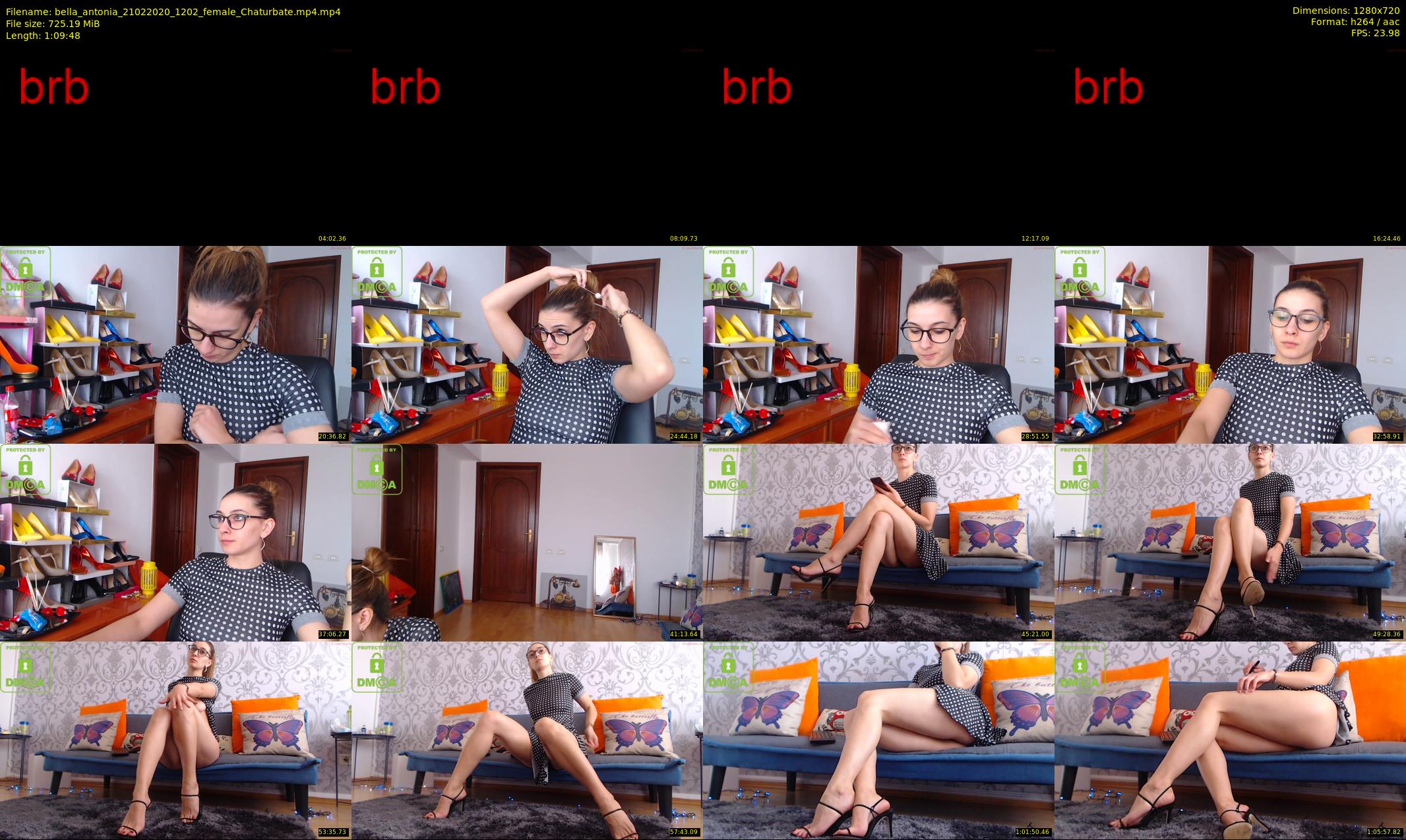 bella_antonia — 70 minute Chaturbate female cam show recording, 720p, Feb 21, 2020