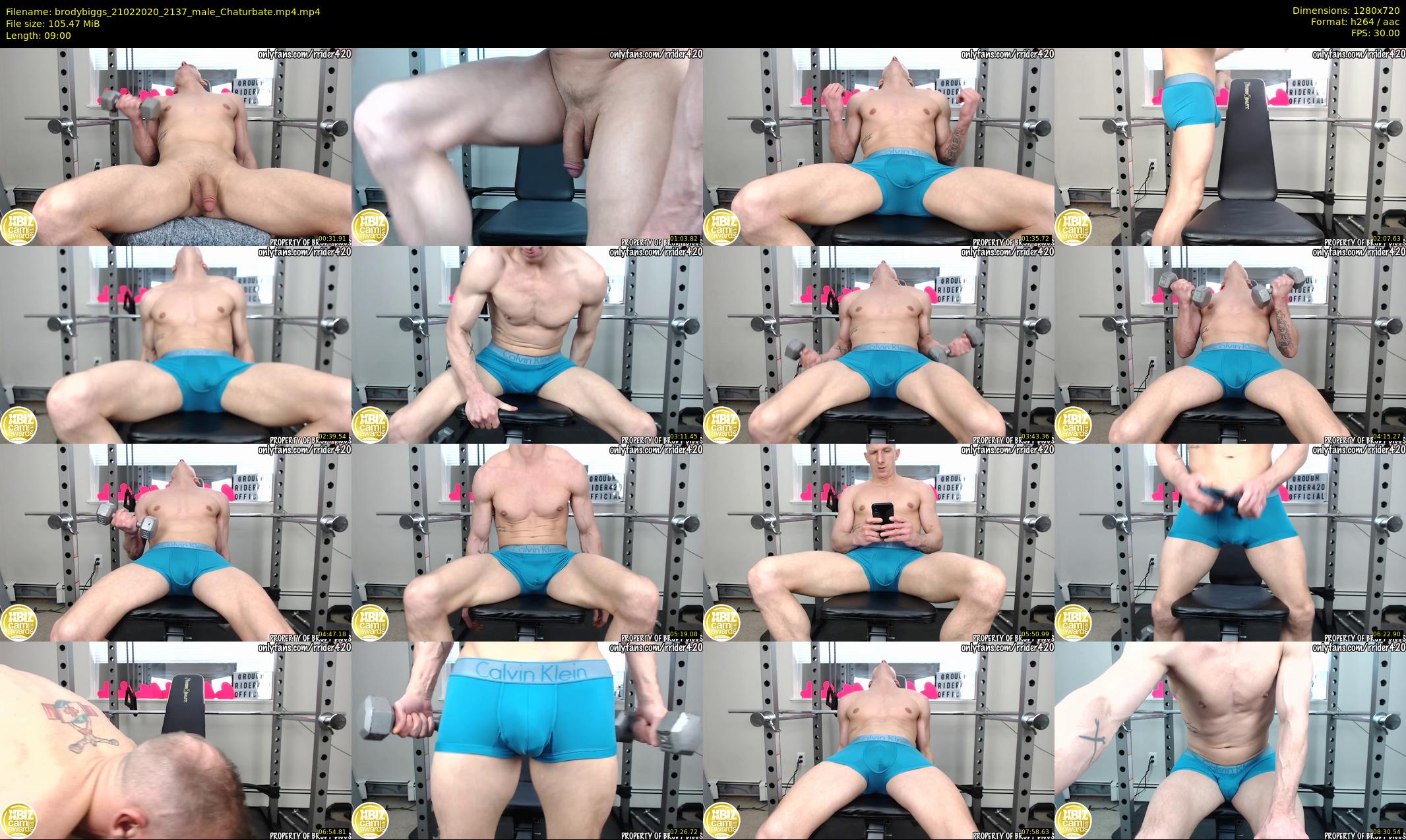 brodybiggs — 9 minute Chaturbate male cam show recording, 720p, Feb 21, 2020