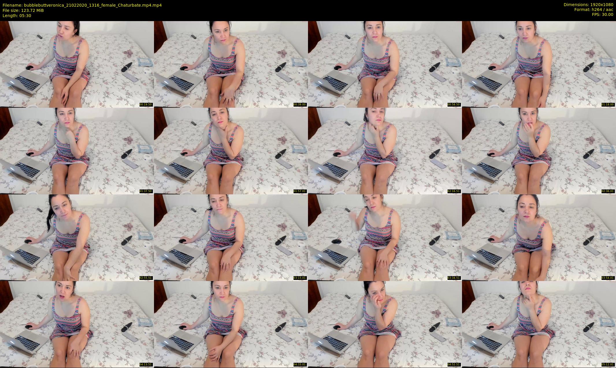 bubblebuttveronica — 6 minute Chaturbate female cam show recording, 1080p, Feb 21, 2020