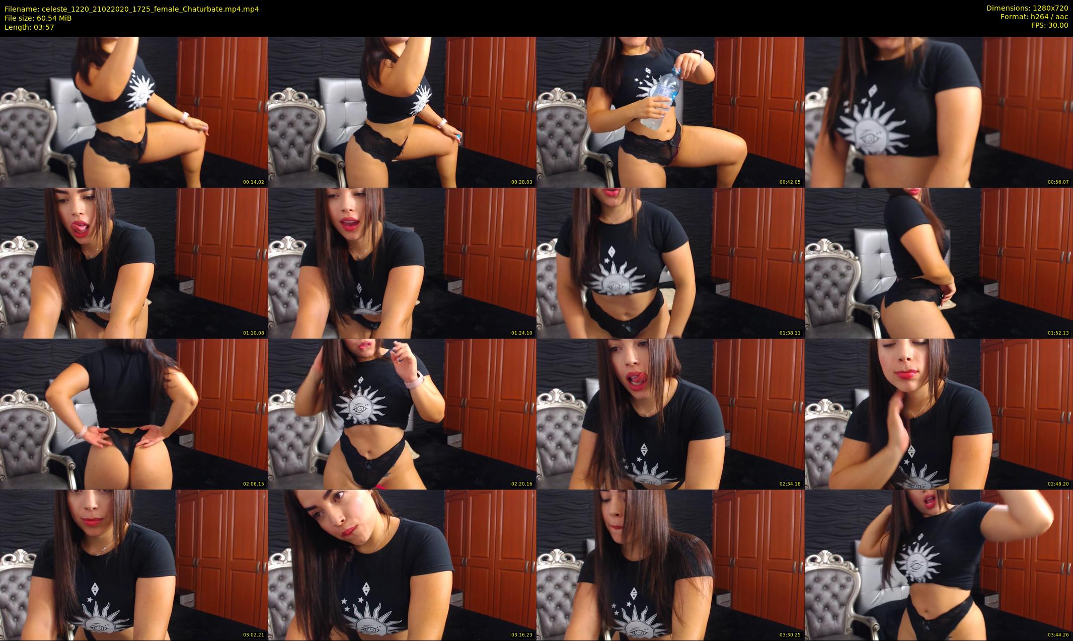 celeste_1220 — 4 minute Chaturbate female cam show recording, 720p, Feb 21, 2020