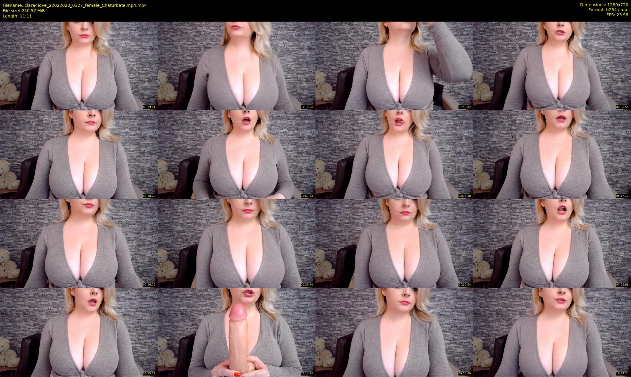 clara4love — 12 minute Chaturbate female cam show recording, 720p, Feb 22, 2020
