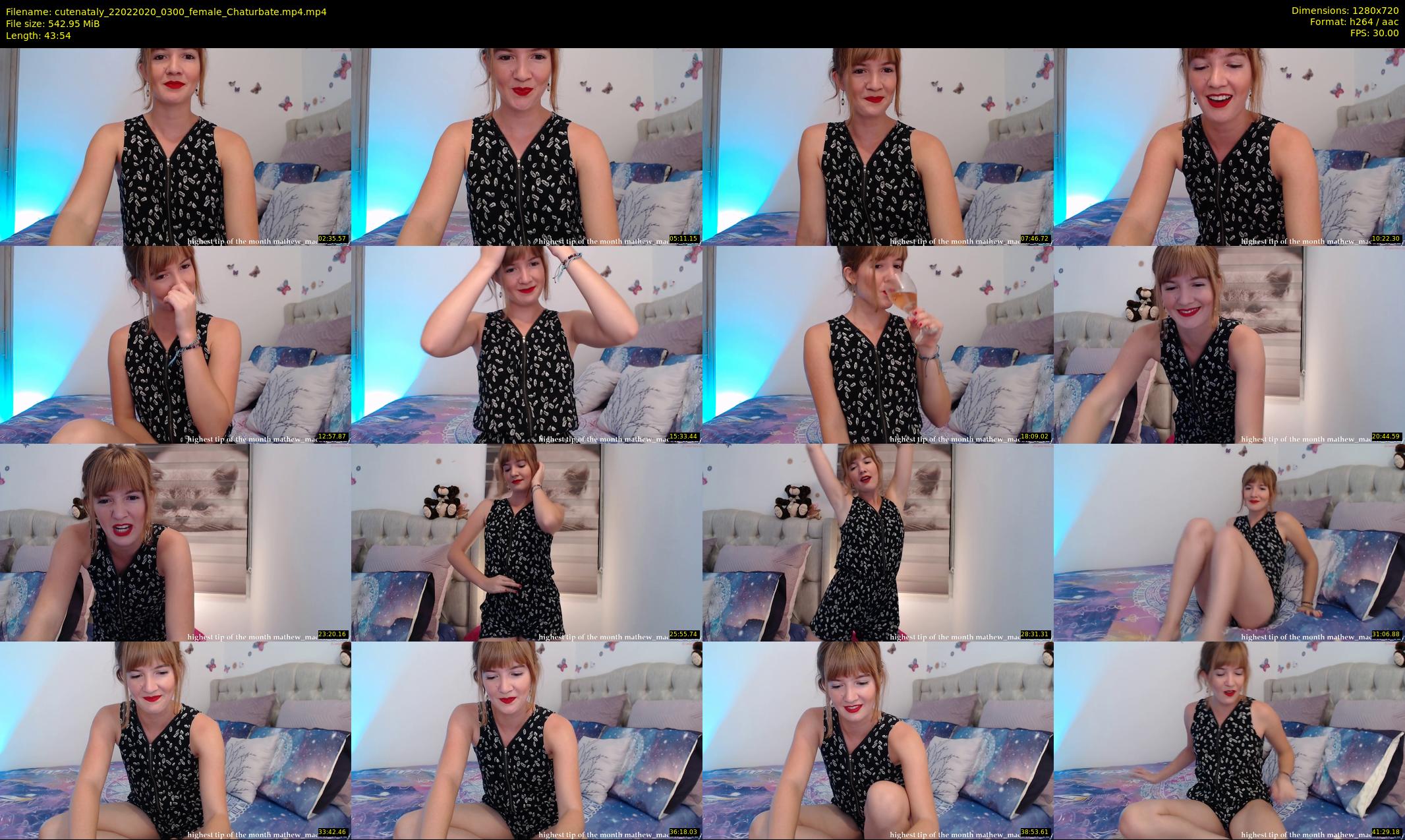 cutenataly — 44 minute Chaturbate female cam show recording, 720p, Feb 22, 2020