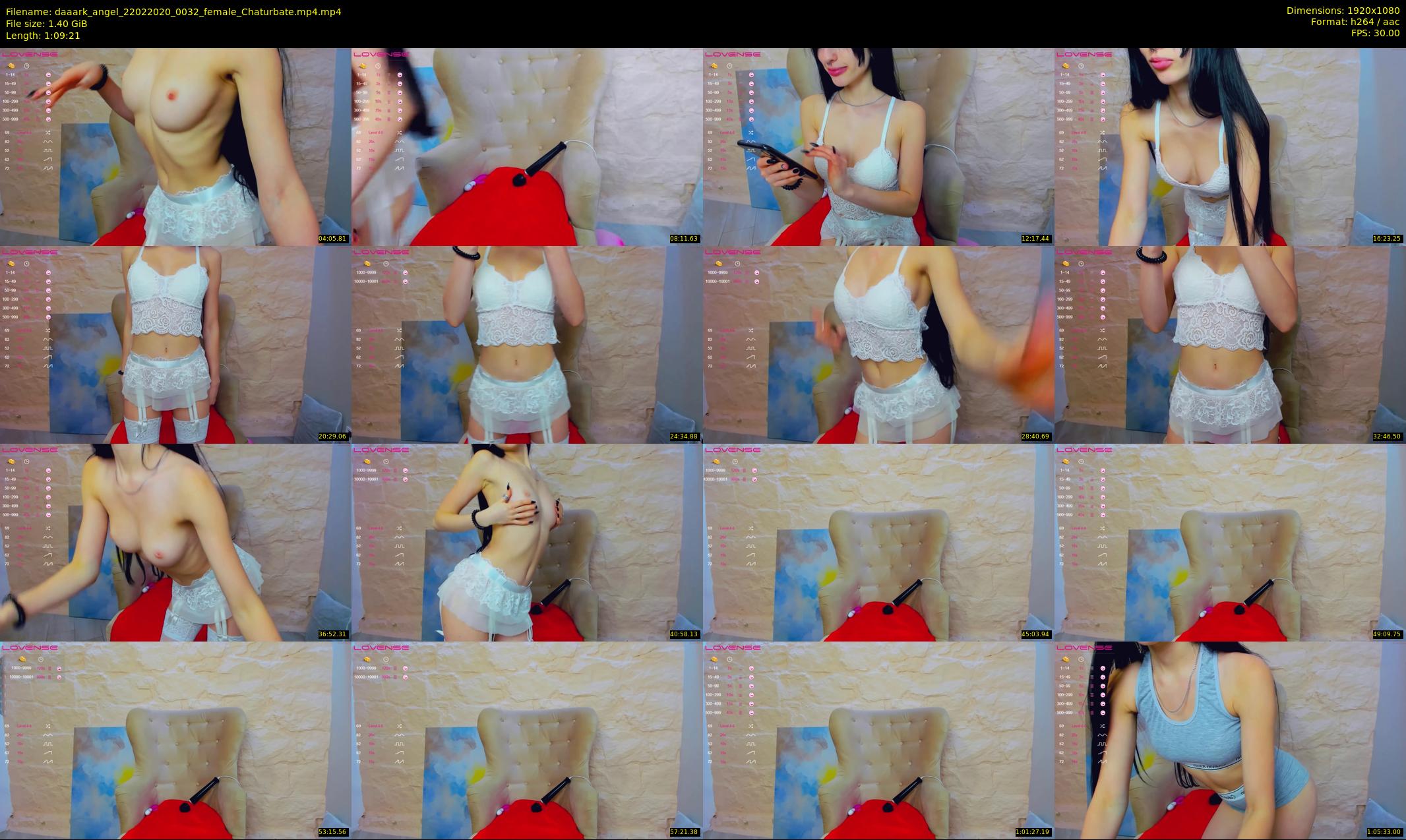 daaark_angel — 70 minute Chaturbate female cam show recording, 1080p, Feb 22, 2020